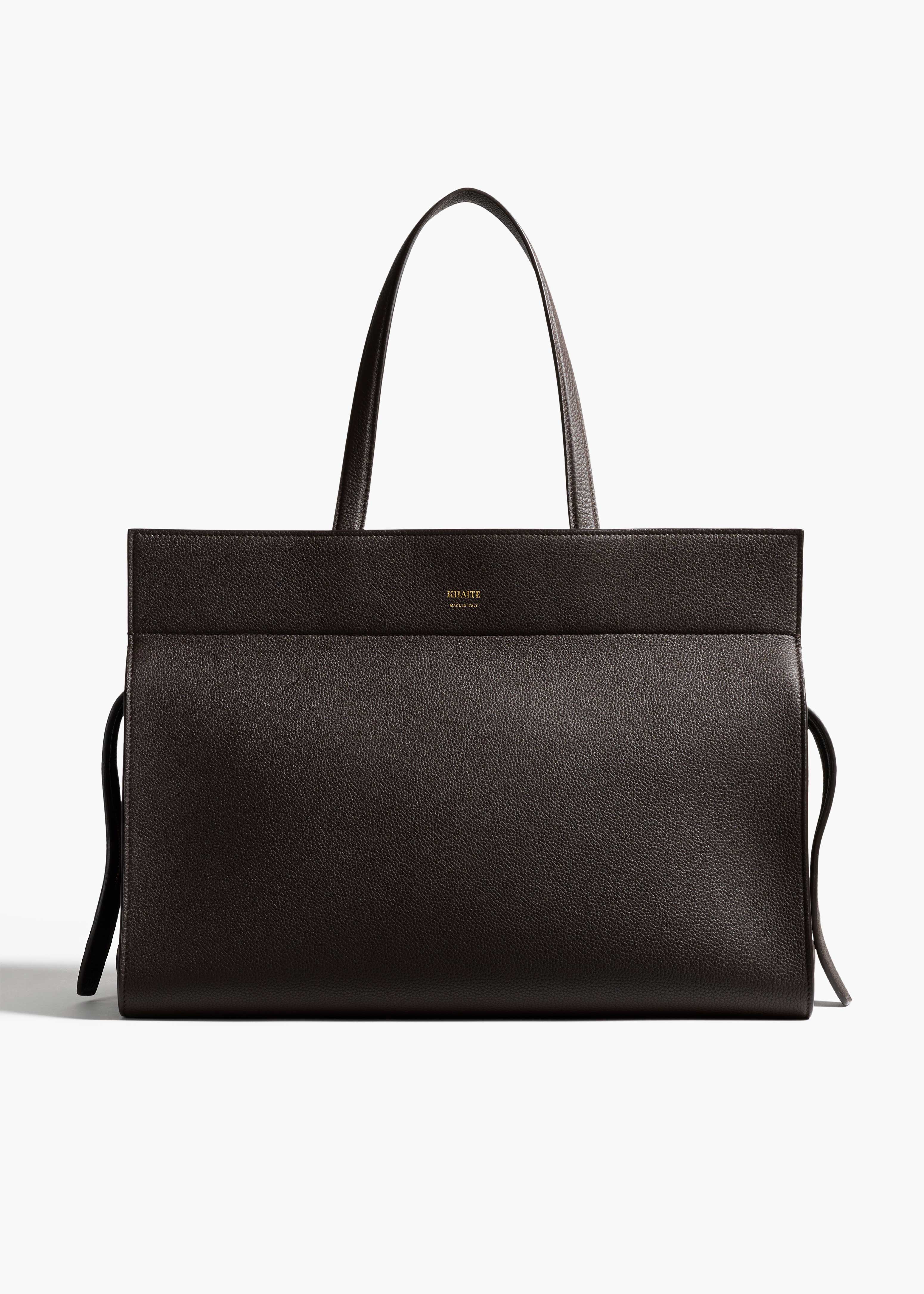 Crosby Bag in Espresso Pebbled Leather FRONT VIEW