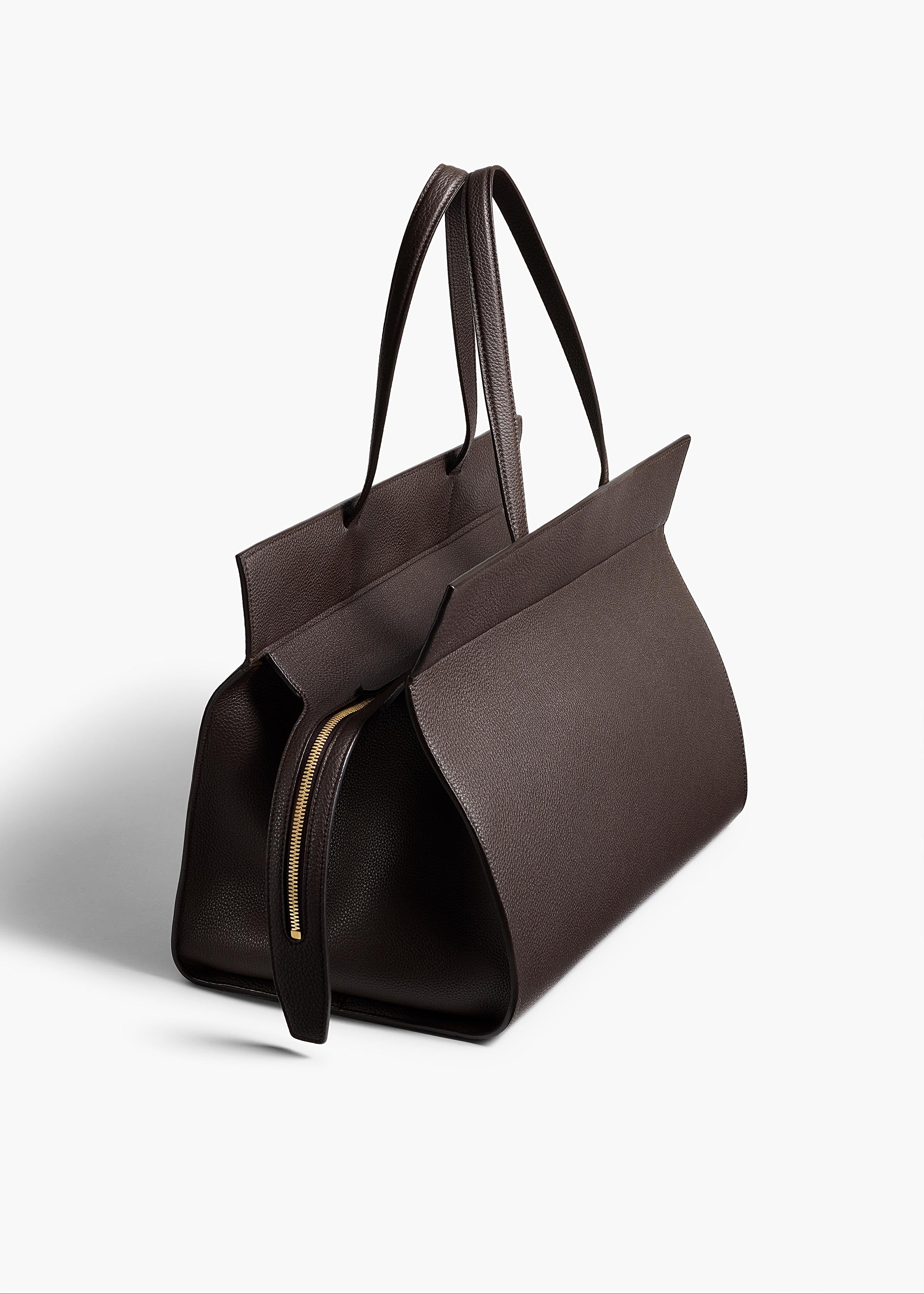 Crosby Bag in Espresso Pebbled Leather BACK VIEW