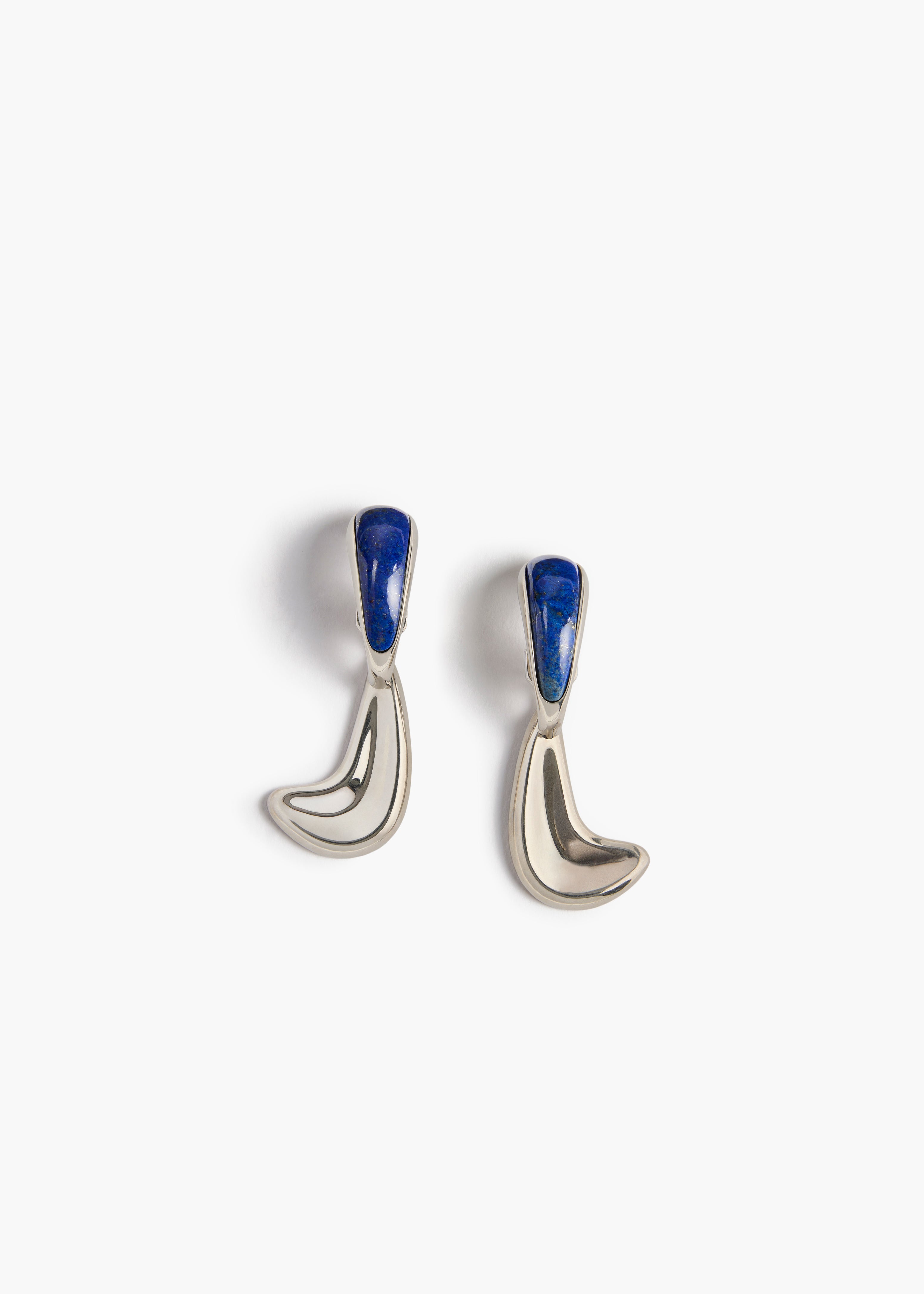 CYCLONE STONE EARRINGS SILVER BLUE 10209 038 300 A