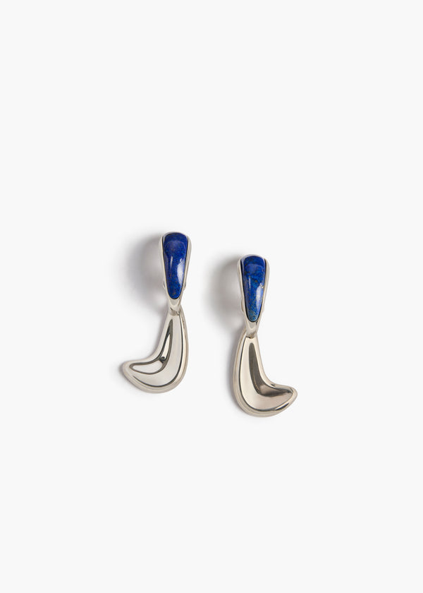 CYCLONE STONE EARRINGS SILVER BLUE 10209 038 300 A