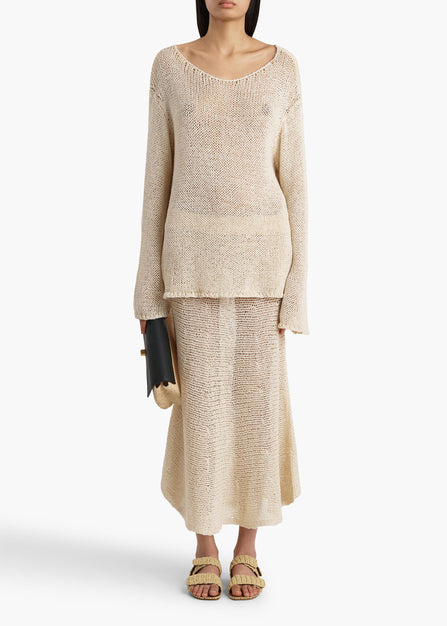 DAVET TOP IVORY 18190458 101 A STYLED