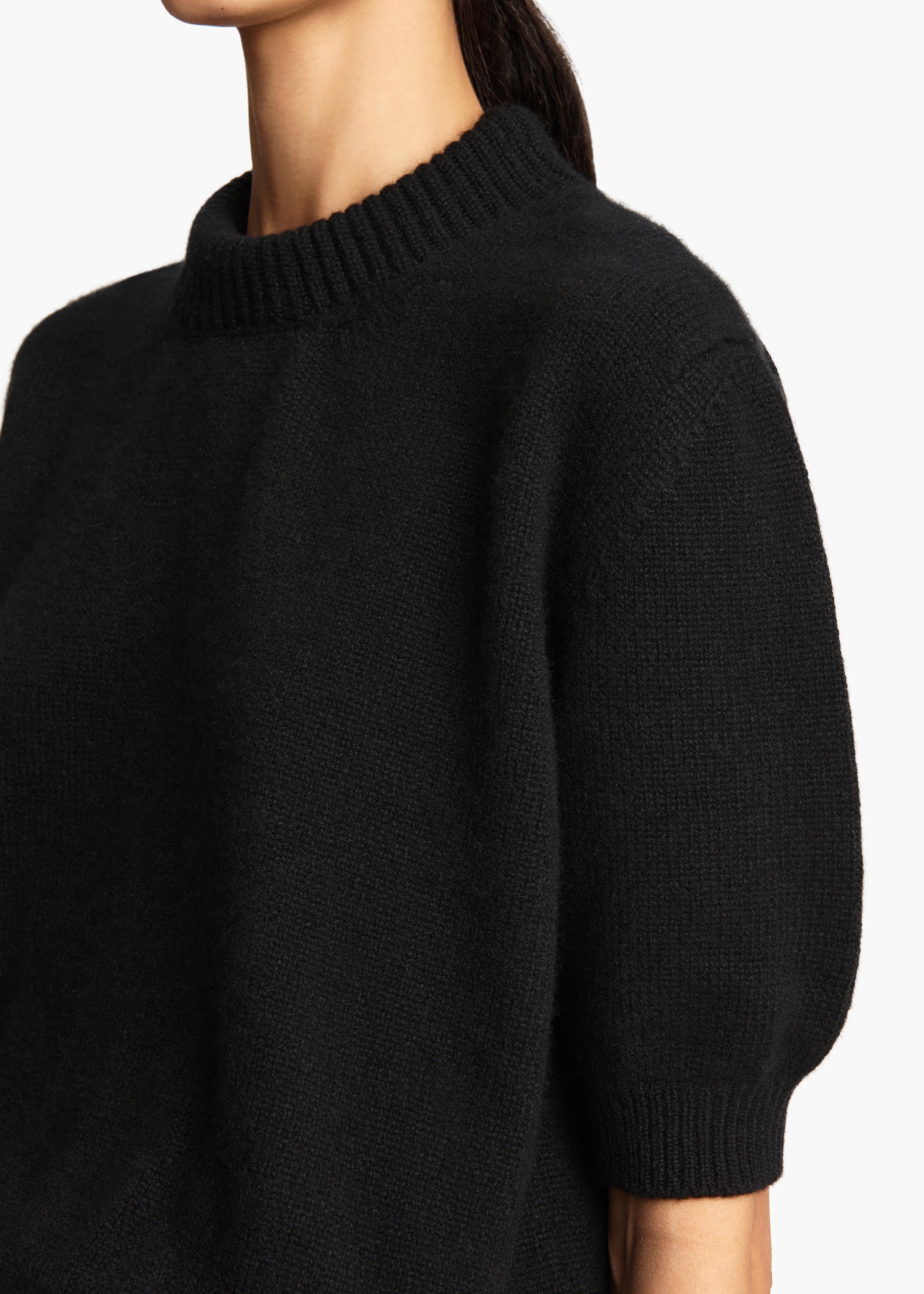 Davin Sweater in Black DETAILED VIEW 2