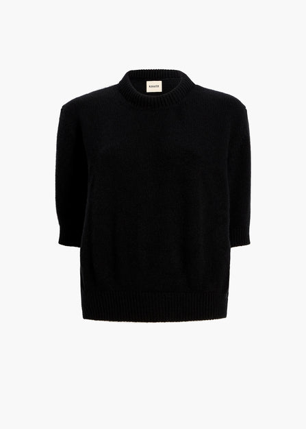 Davin Sweater in Black FLAT VIEW