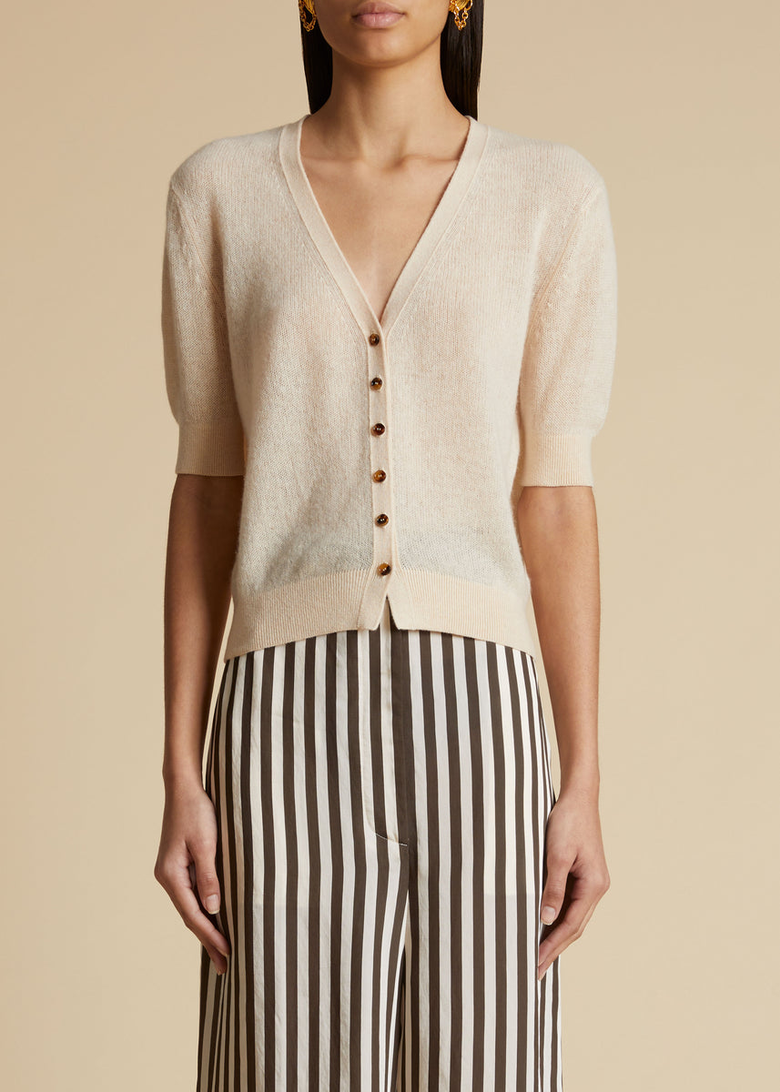 The Dianna Cardigan in Custard– KHAITE