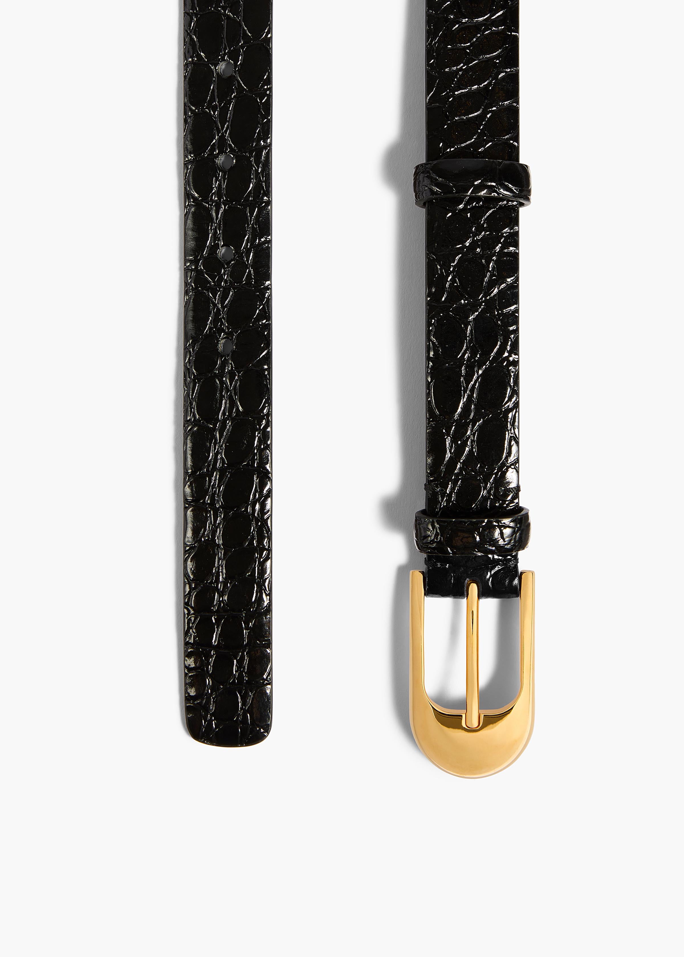 DOME BELT GOLD 25MM BLACK 10105 1076 200 C