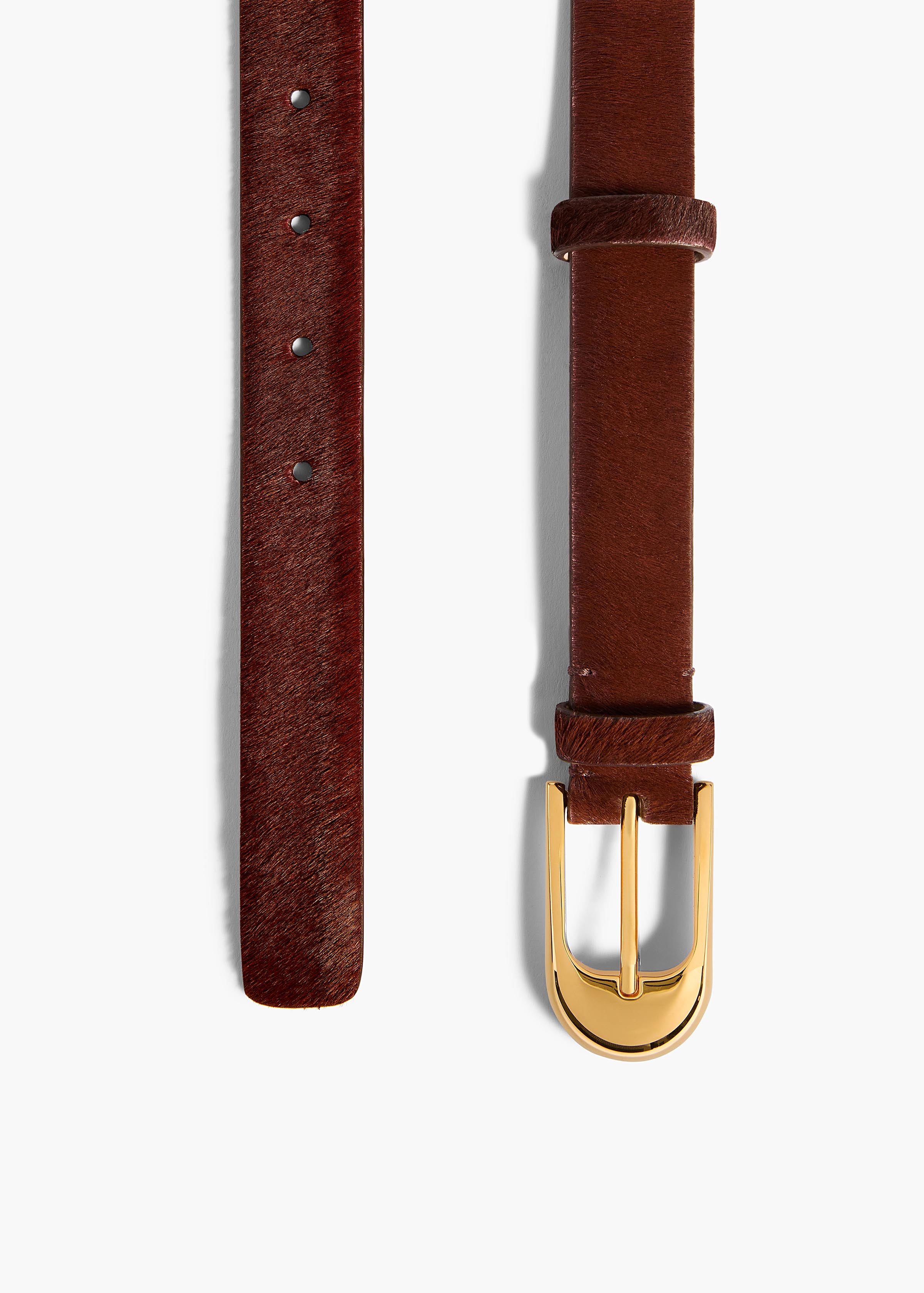 DOME BELT GOLD 25MM RED MAHOGANY 10105 760 763 C