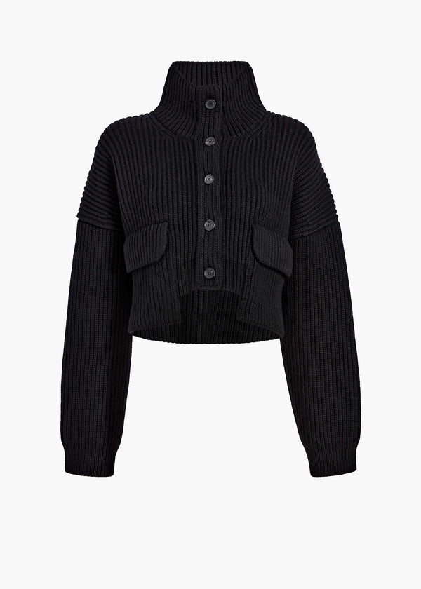 EITA CARDIGAN BLACK 18347650 200 GHOST