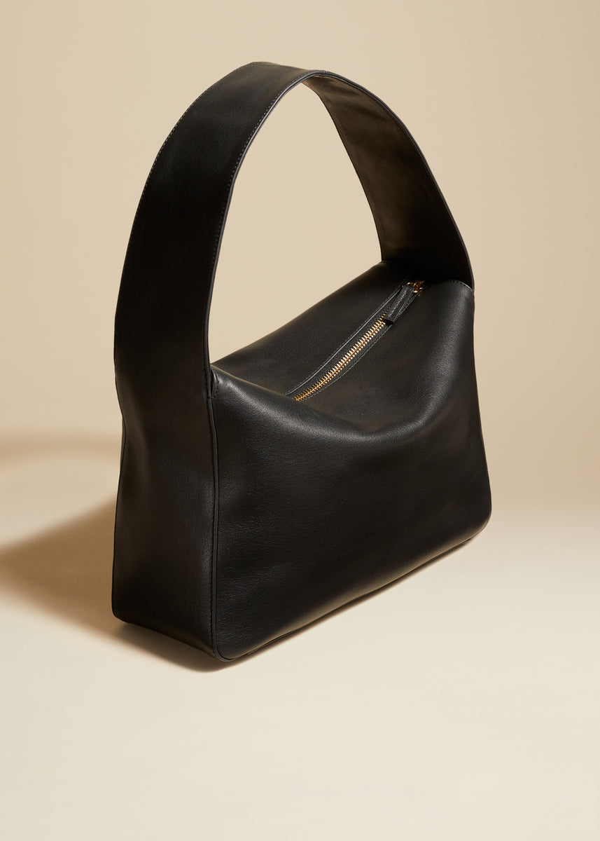 Black Leather Shoulder Bag