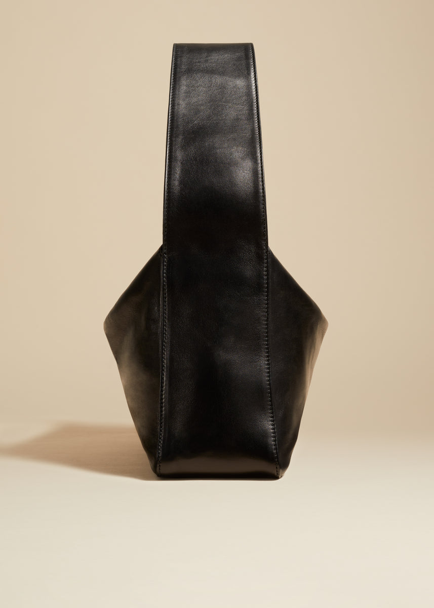 The Elena Bag in Black Vintage Calf Leather– KHAITE