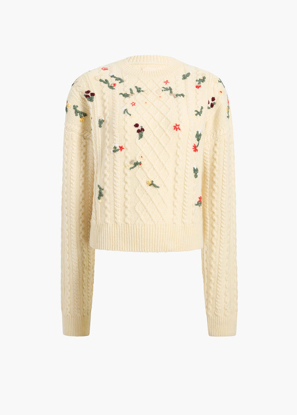 ELIAS SWEATER IVORY 18379634 101 GHOST