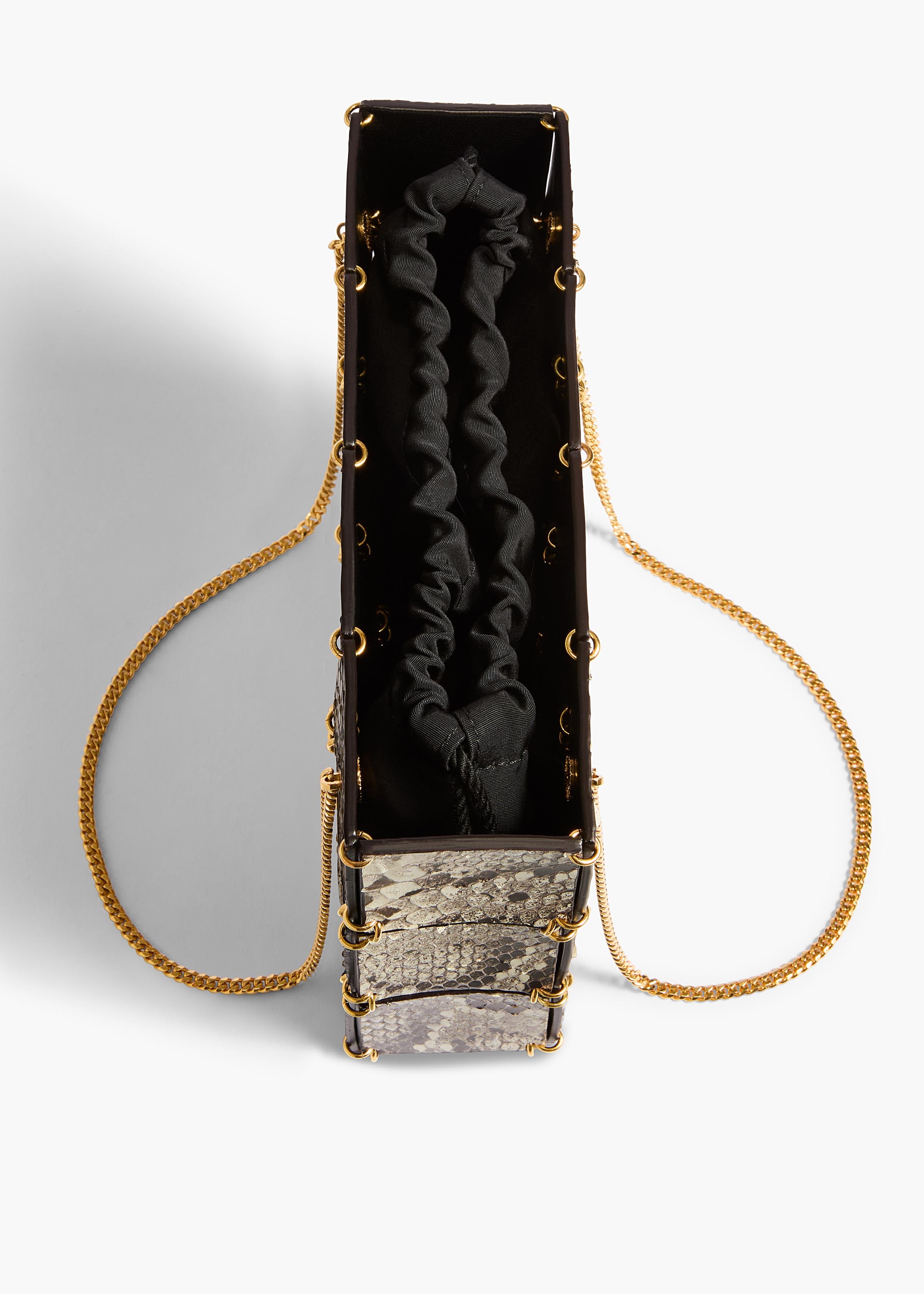 KHAITE - Mini Emma Bag in Natural Python