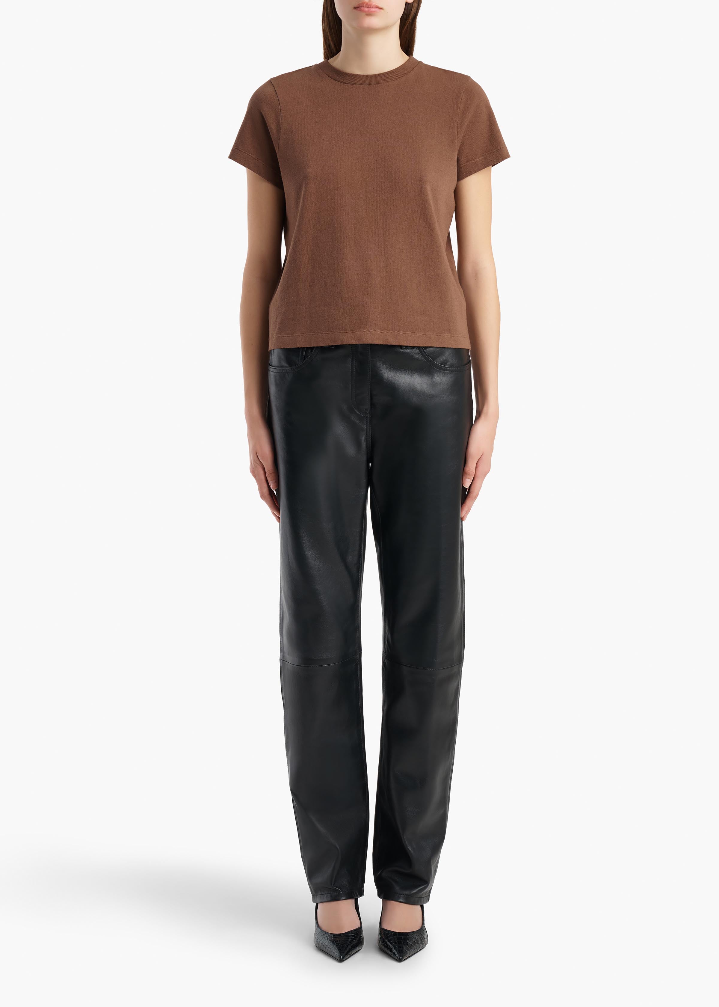 EMMYLOU TEE SHIRT CHESTNUT 2266138 934 A STYLED