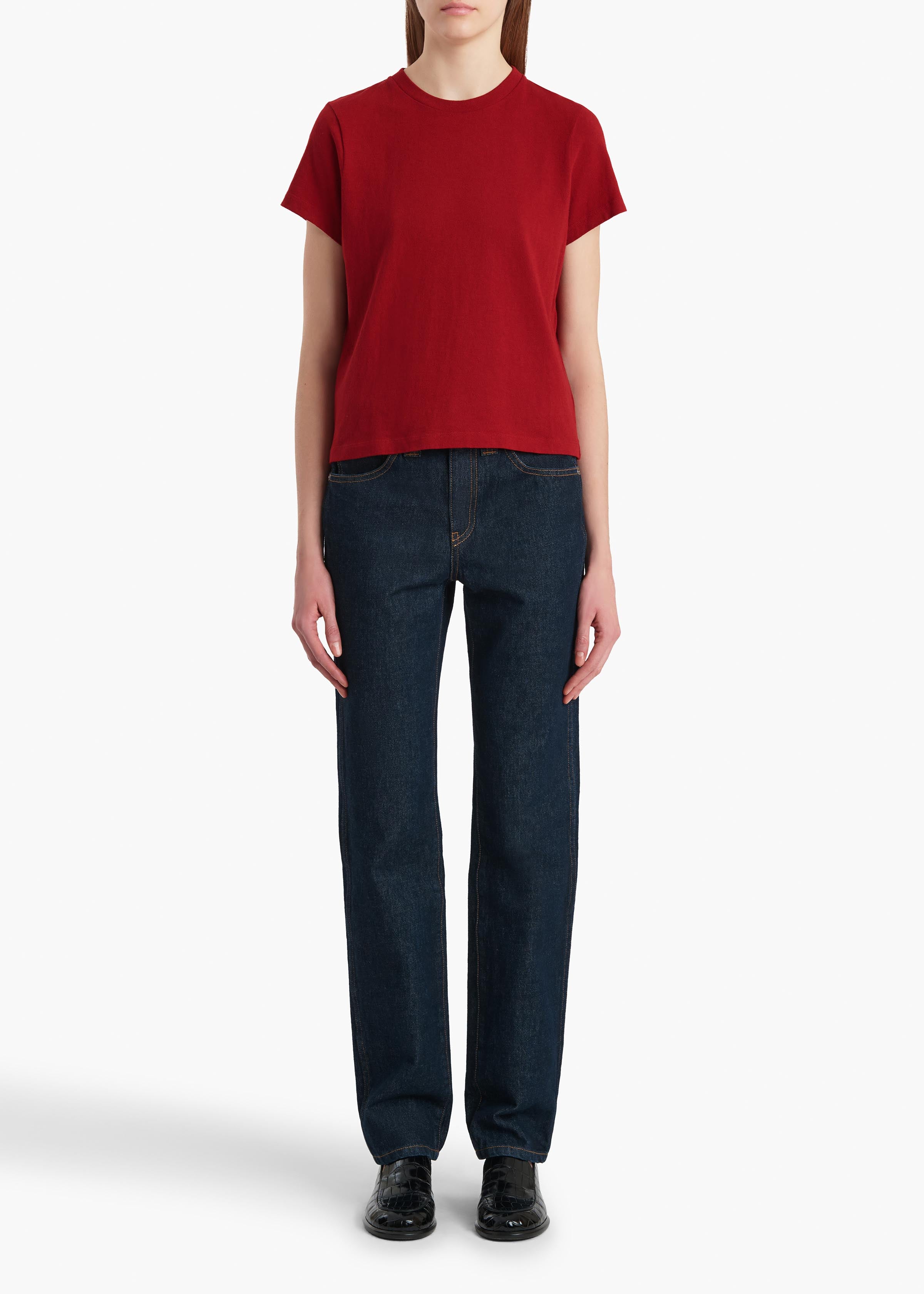 EMMYLOU TEE SHIRT CRIMSON 2266138 515 A STYLED