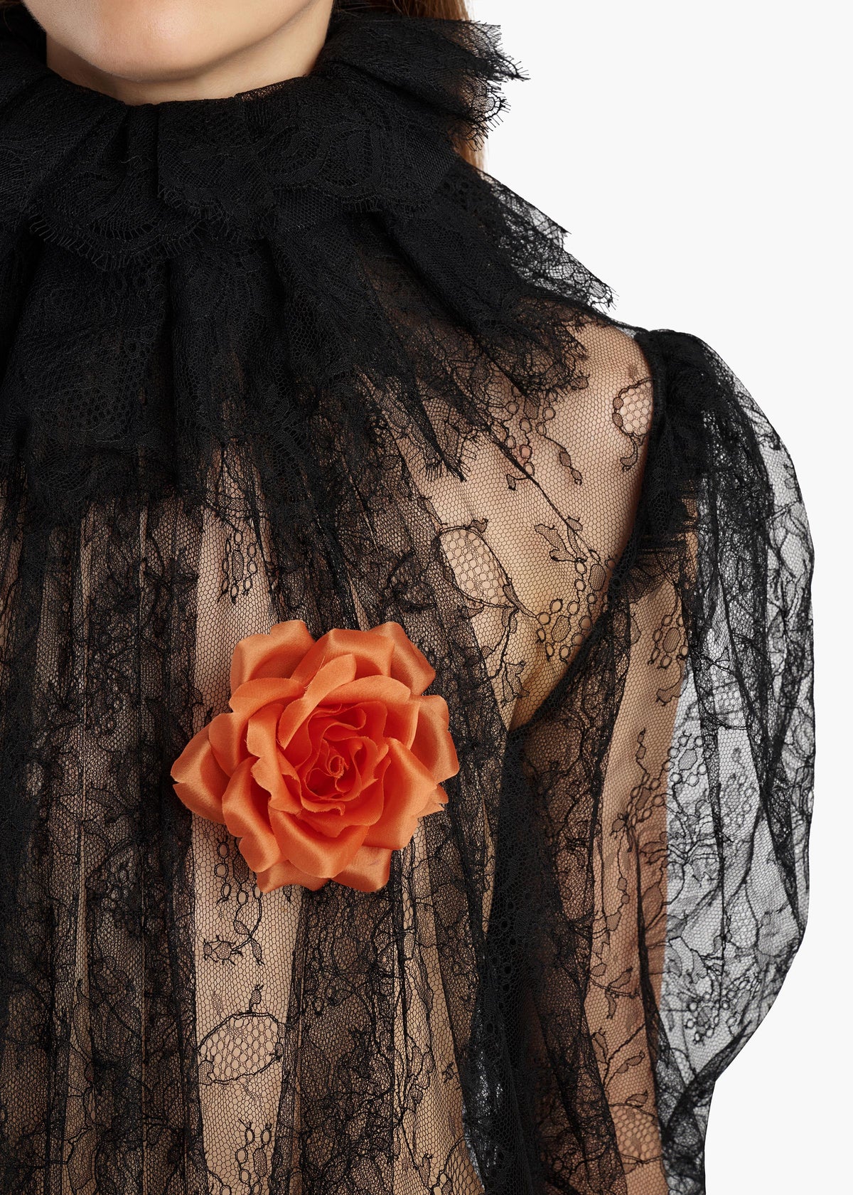 FRANKIE FLORAL BROOCH ORANGE 25033037 700 E