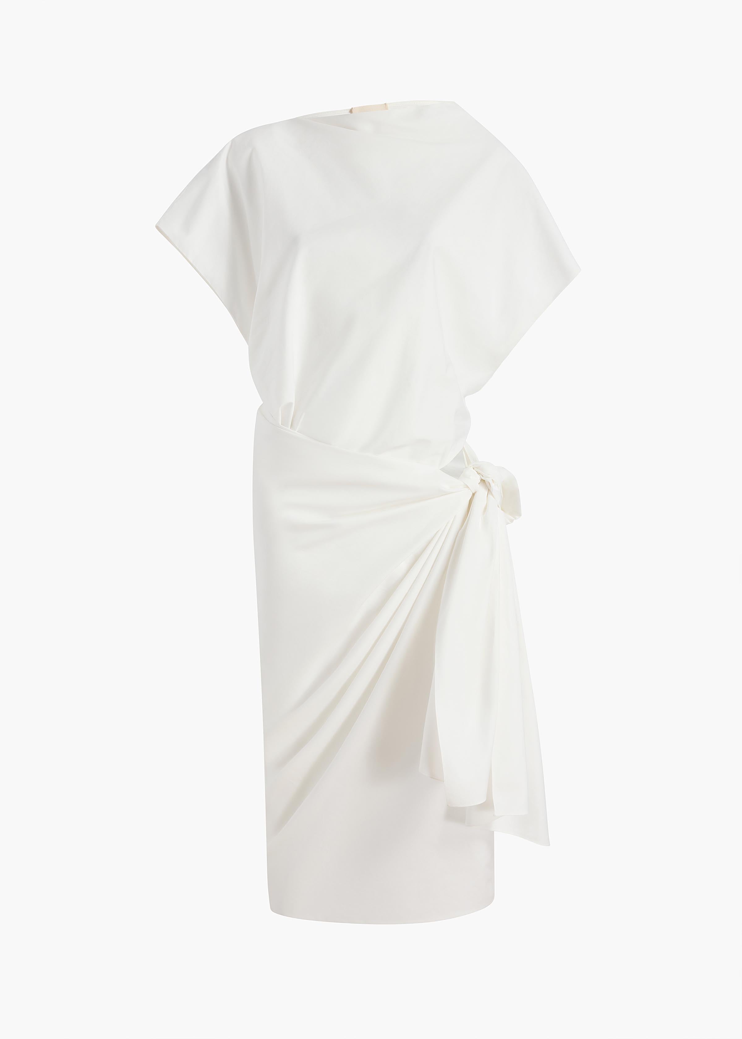 KHAITE Fray Dress in Chalk - Ivory Designer Dress - Size: S KHAITE Fray Dress in Chalk - Ivory Designer Dress - Size: S