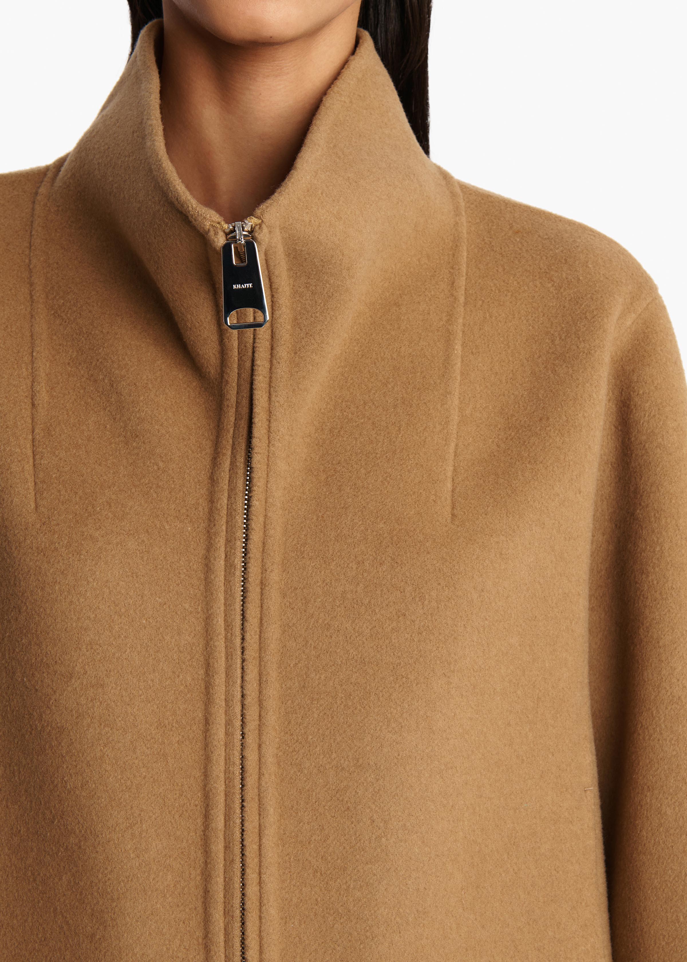 Garret Jacket in Camel DETAILED VIEW 1