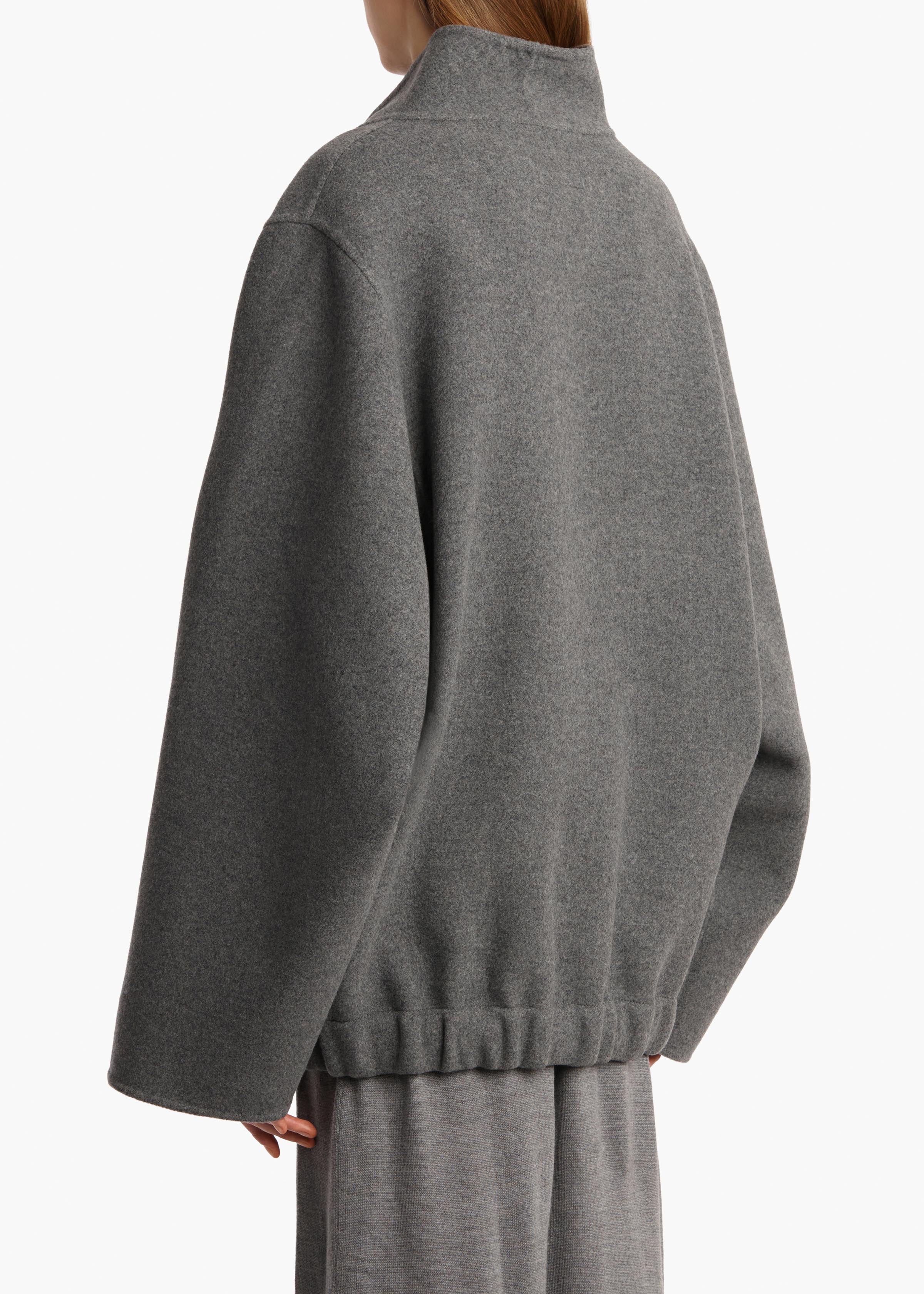 Garret Jacket in Grey Melange BACK VIEW