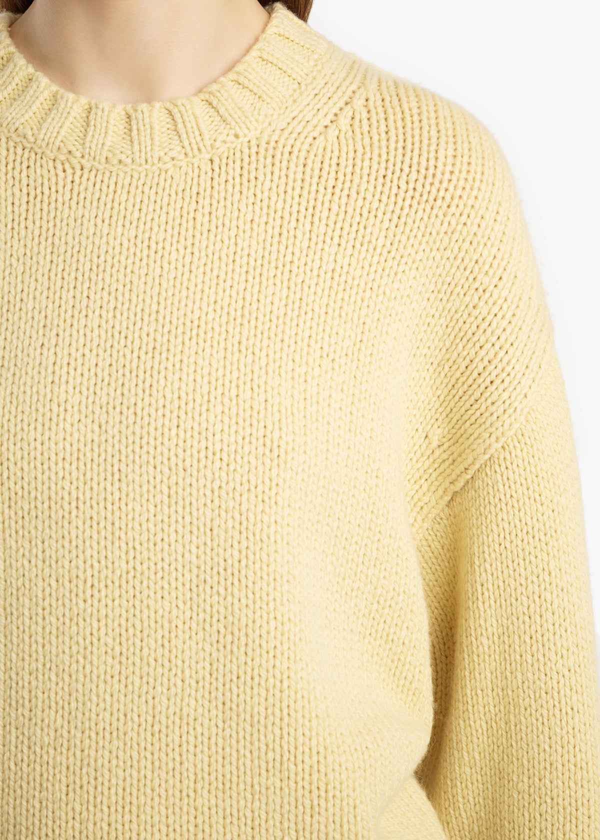 KHAITE - Gemma Sweater in Light Yellow