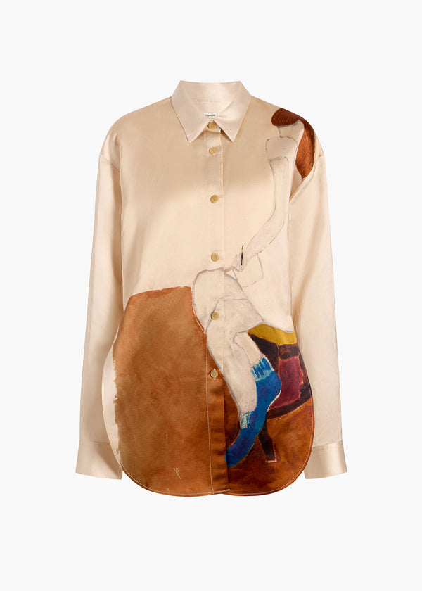 GOYA TOP LADY PRINT 24304253 689 GHOST