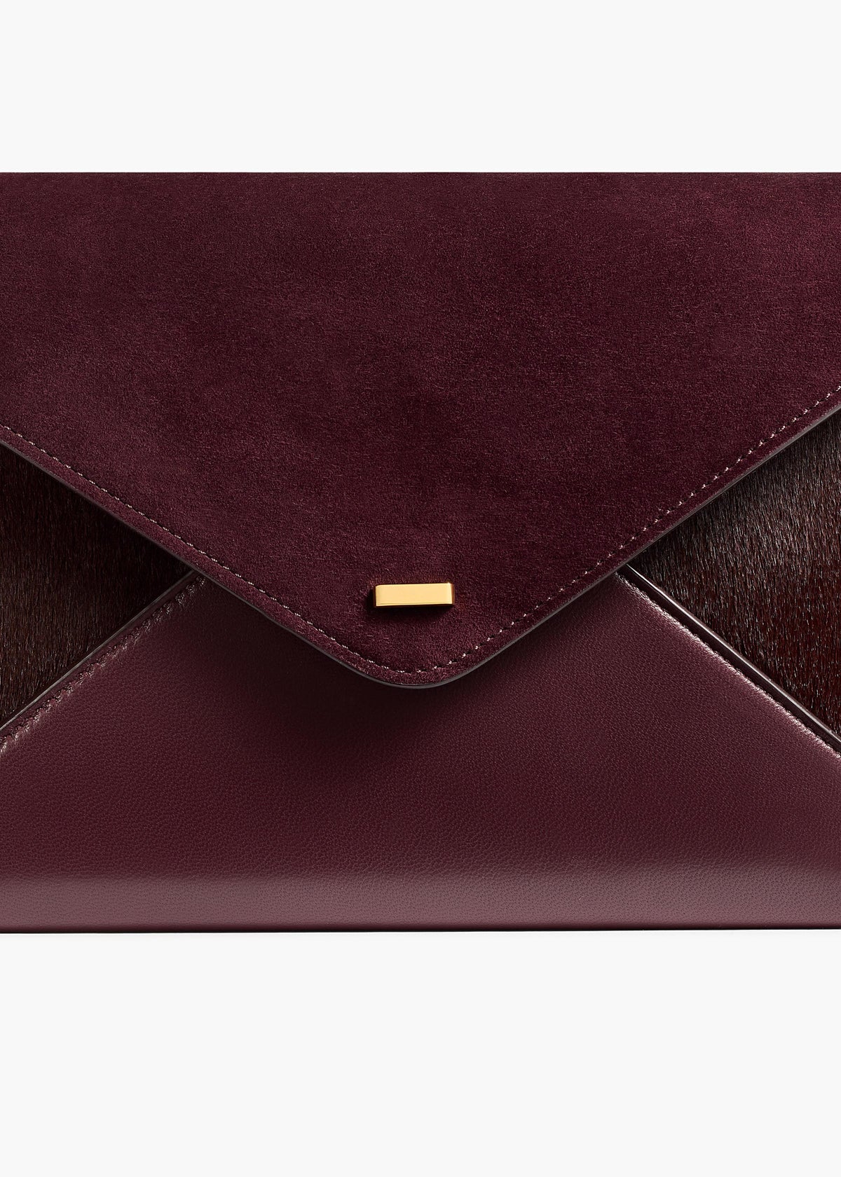 KHAITE - Grace Envelope Clutch in Rouge Noir