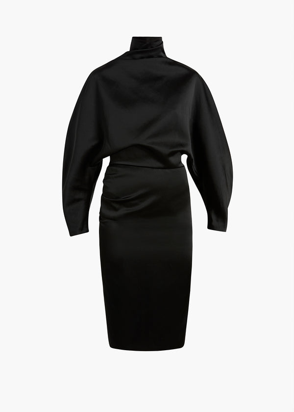 HARLIN DRESS BLACK 56654249 200 GHOST