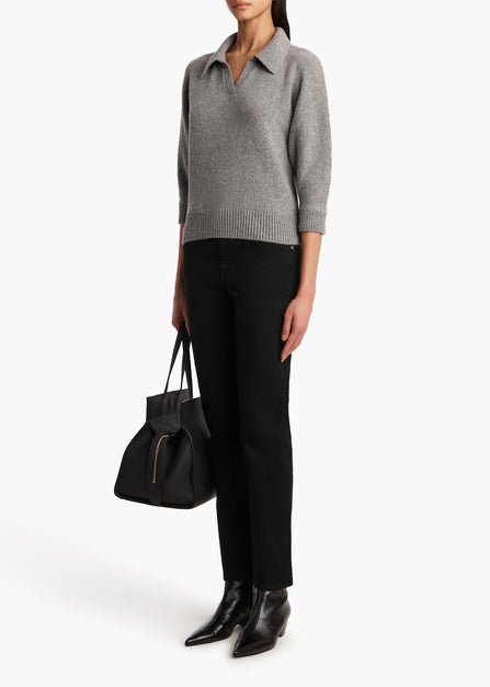 Herve Sweater in Fog STYLED VIEW