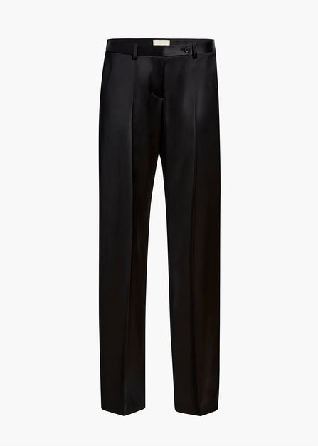 Hunter Pant in Black Satin