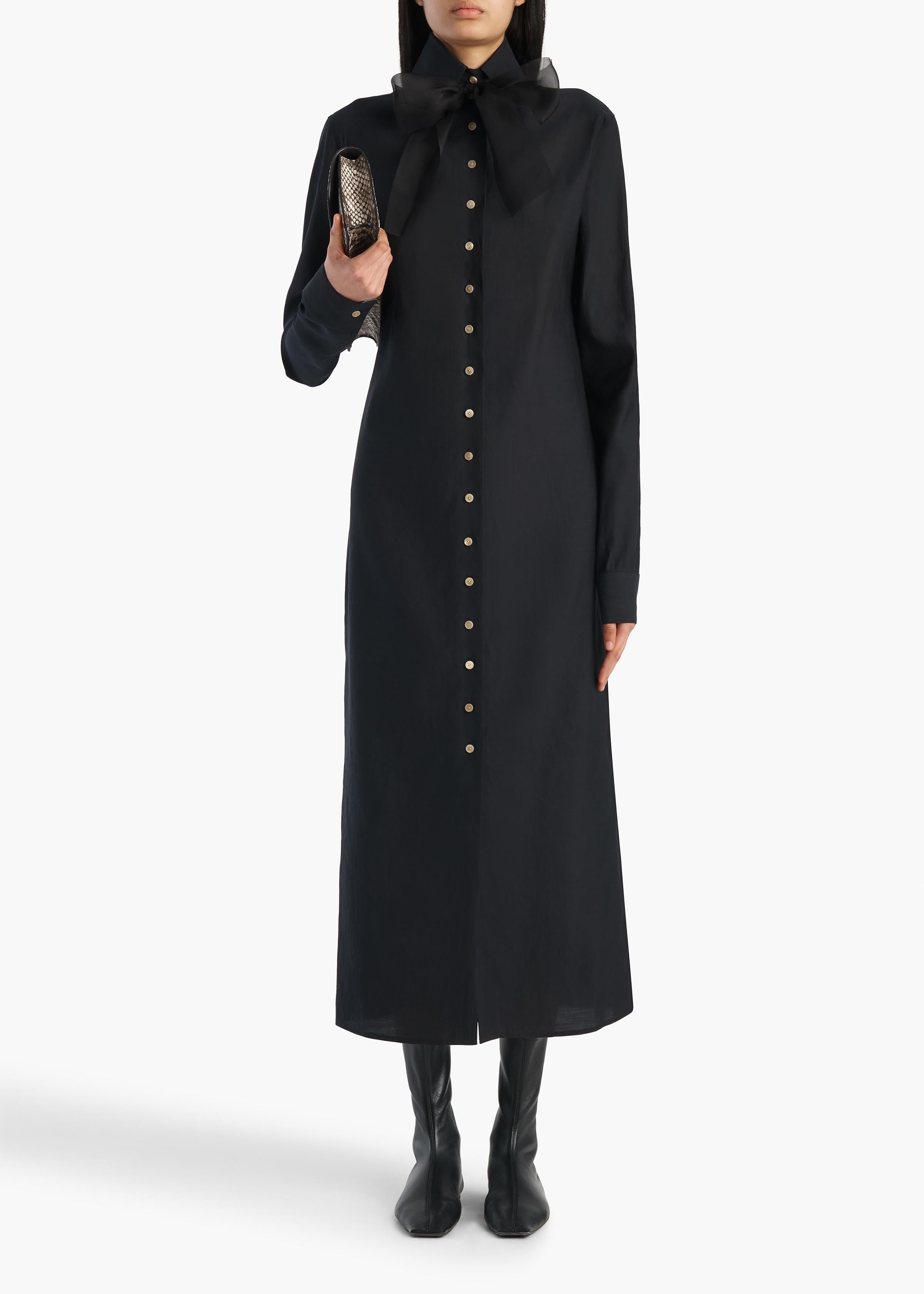 KHAITE - Ivanna Dress in Black
