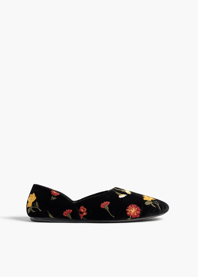 Jane Flat in Black Multi