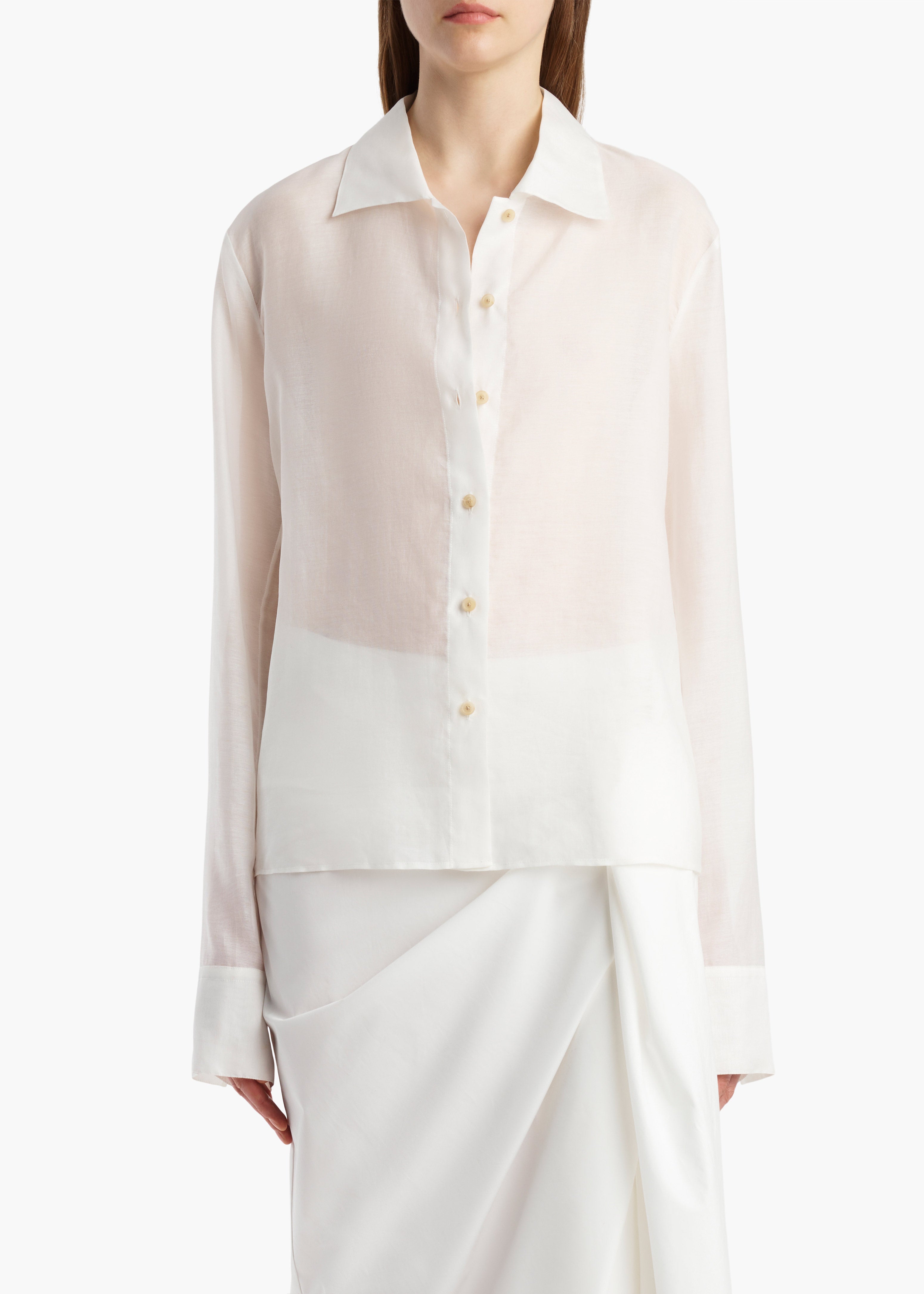 KHAITE - Jaylin Top in Chalk