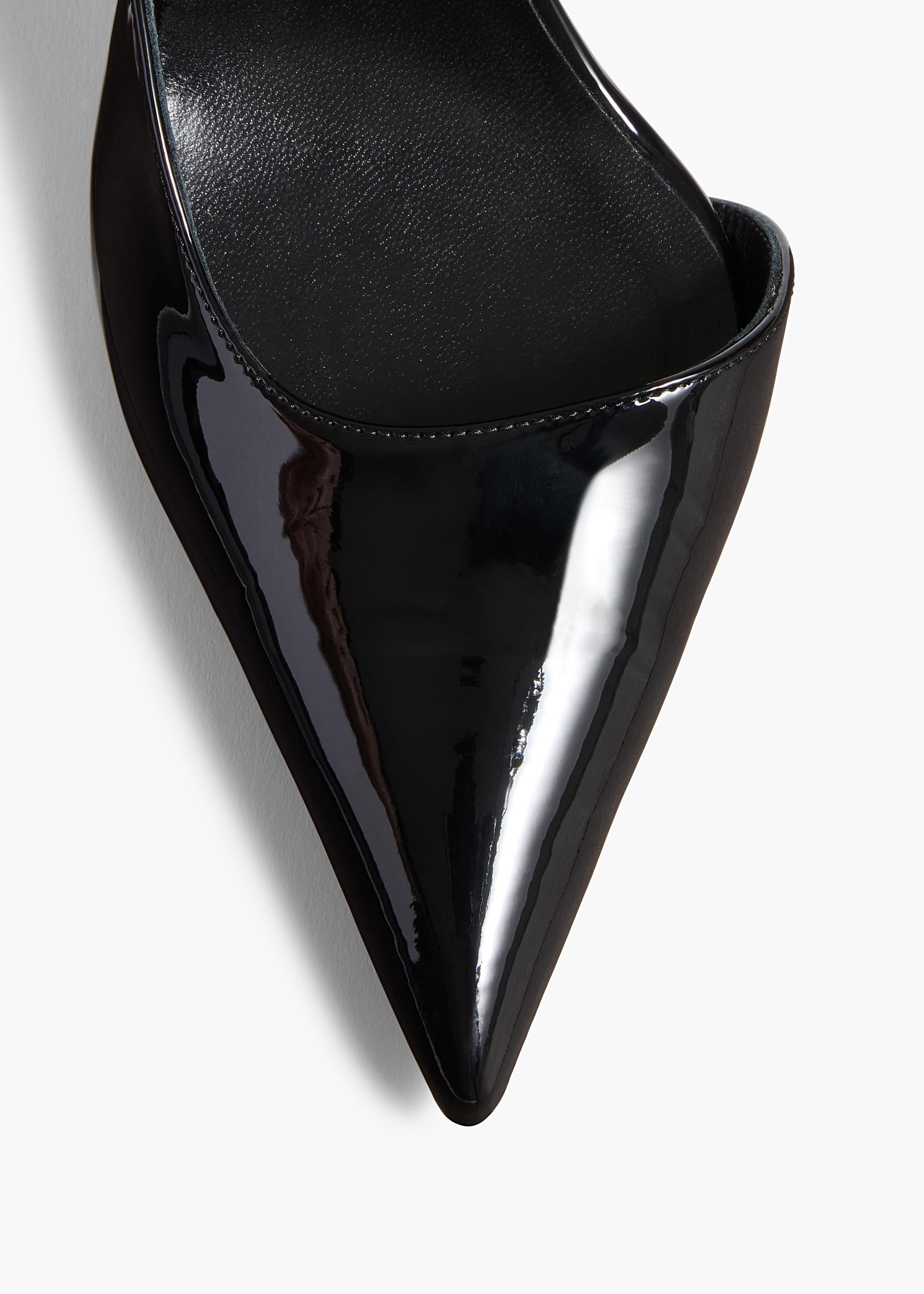 KHAITE - Jett D'Orsay Pump in Black Patent Leather