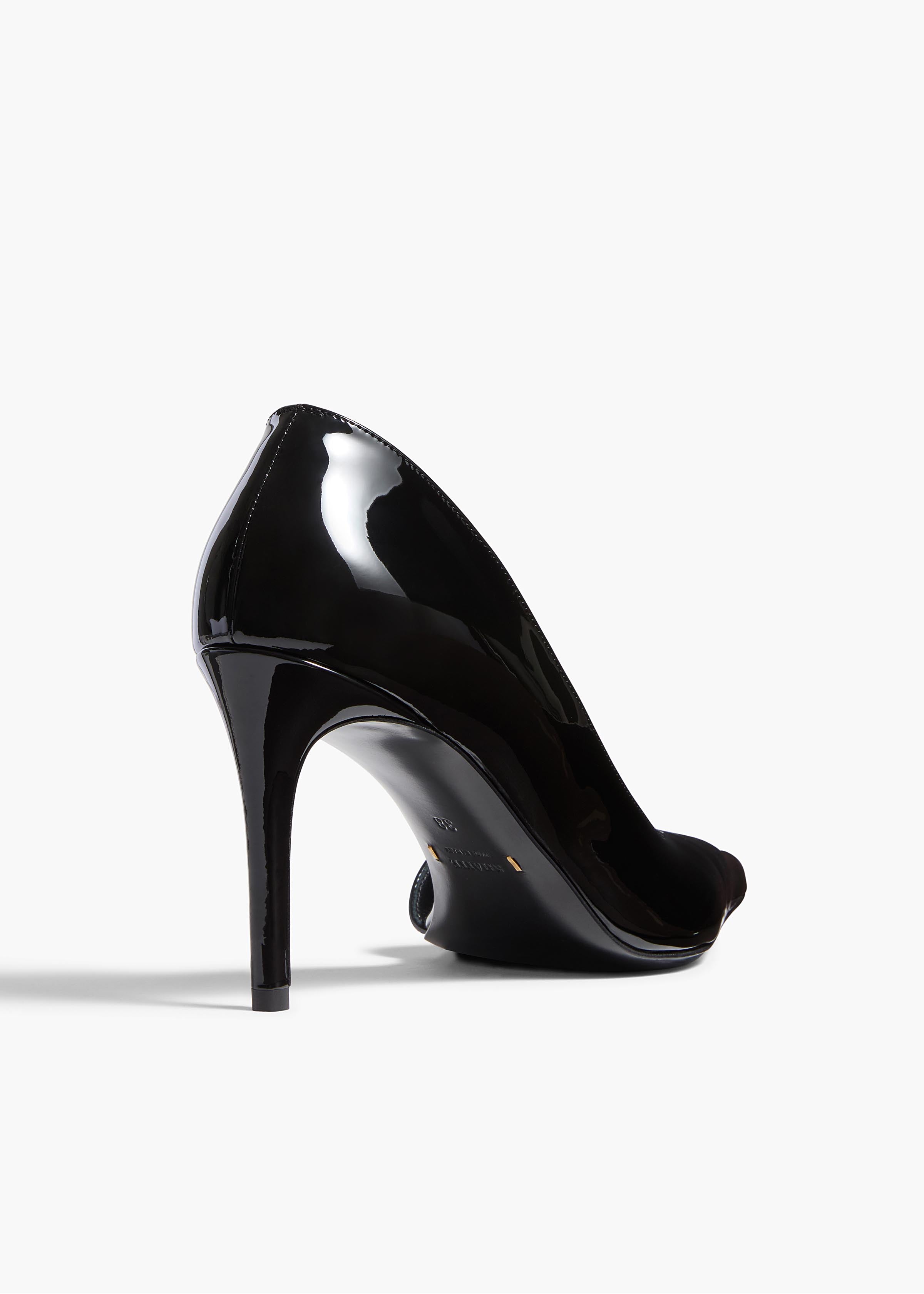 KHAITE - Jett D'Orsay Pump in Black Patent Leather