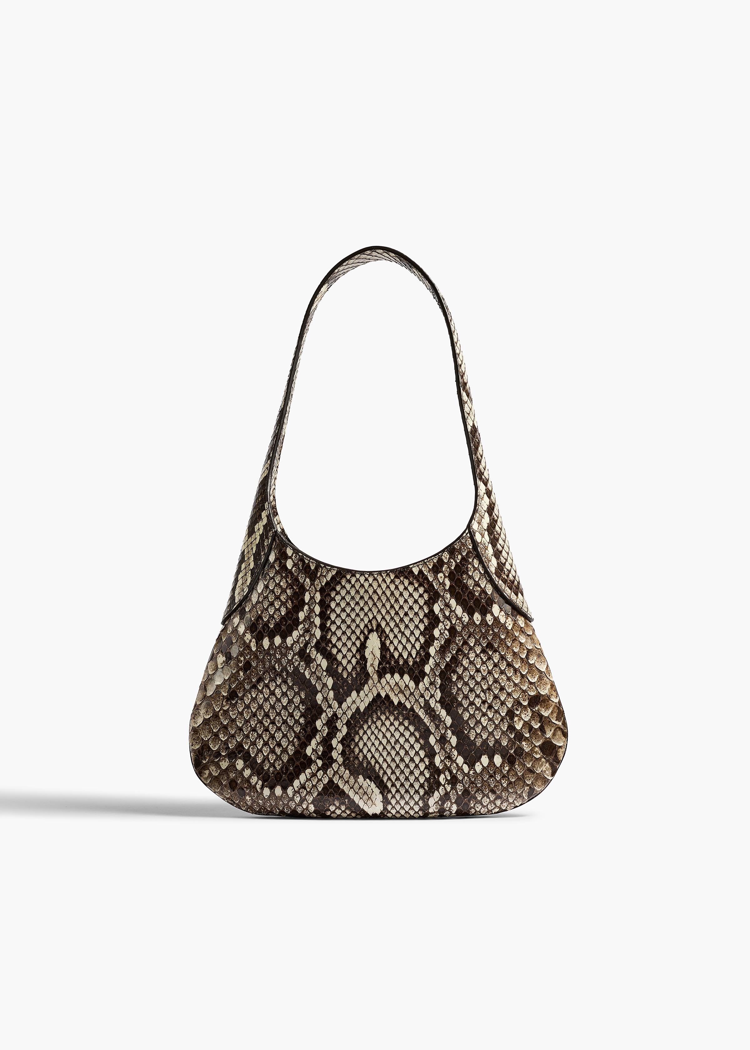 KHAITE - Small Joan Hobo in Natural Python