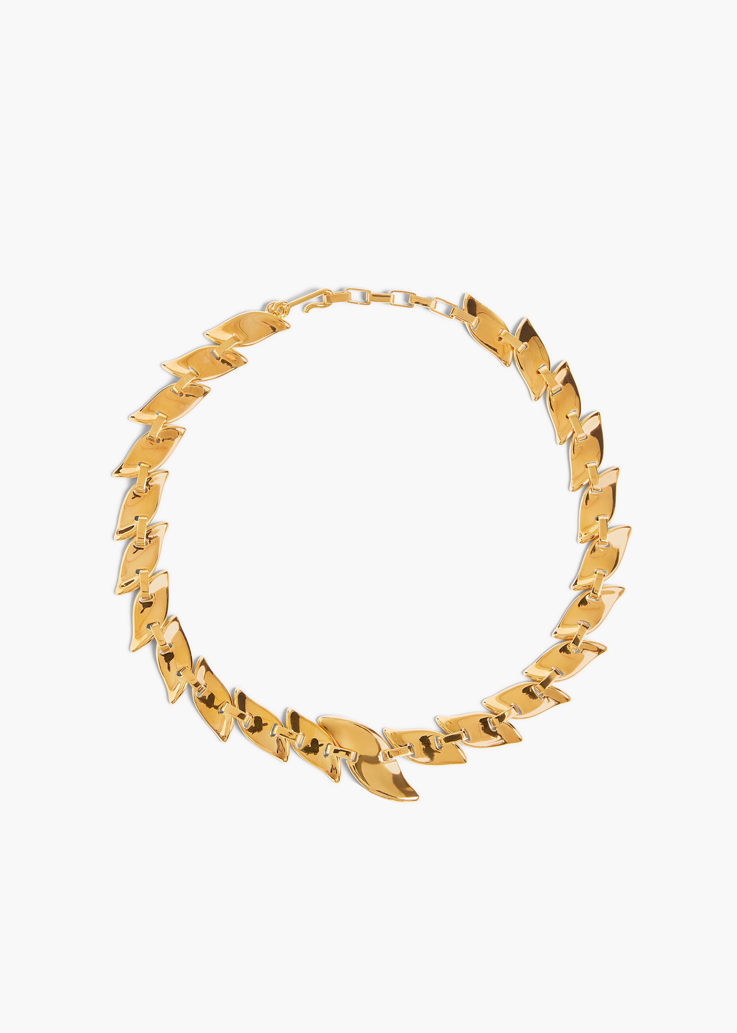 LEAF CHAIN NECKLACE GOLD 10171 006 917 A