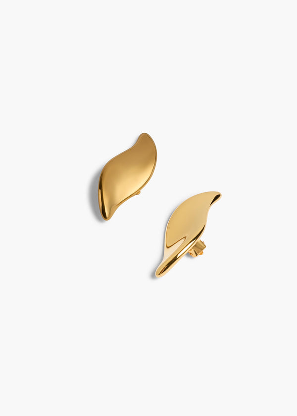 LEAF CLIP EARRINGS GOLD 10166 006 917 A