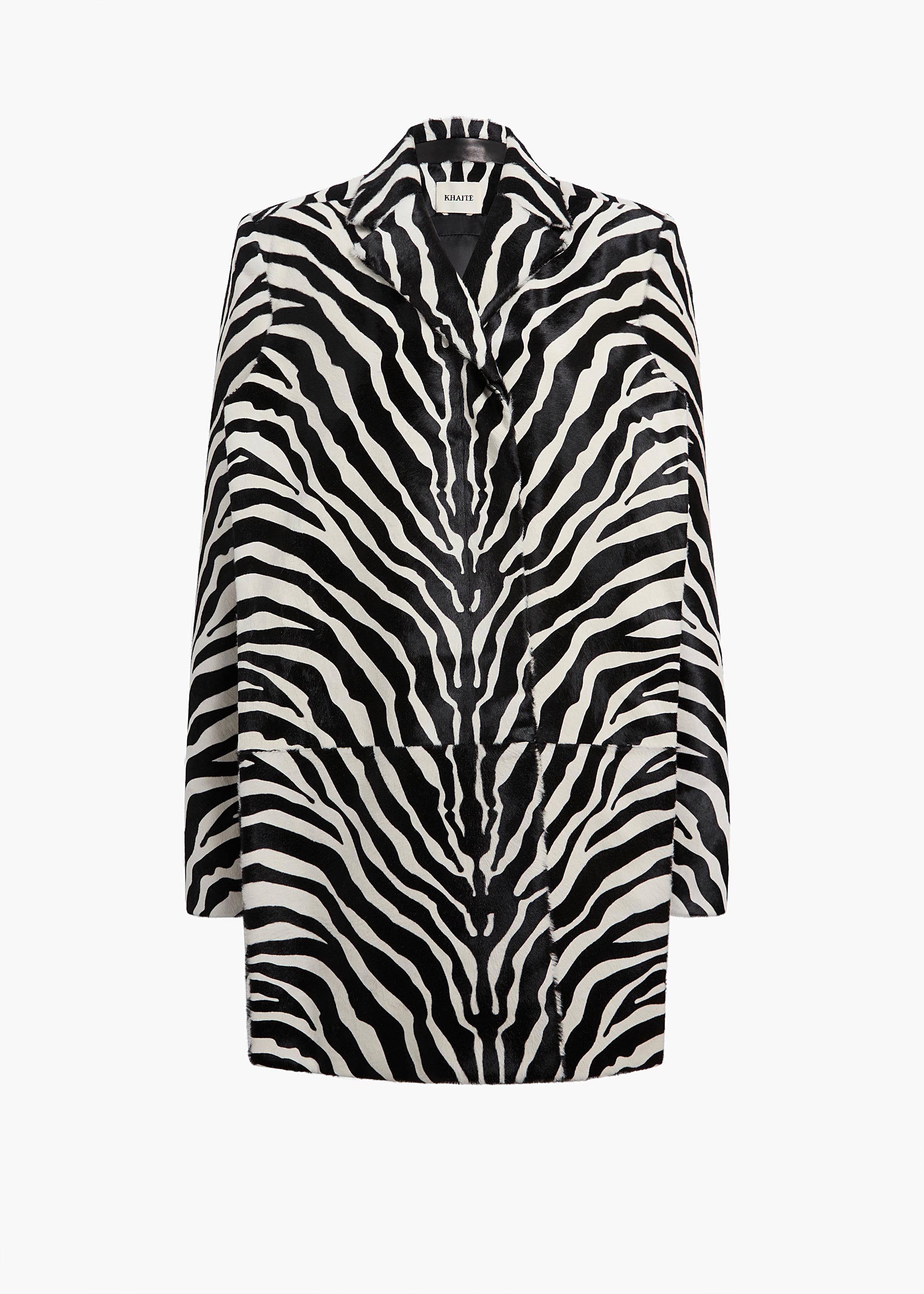 Lorel Coat in Zebra Print Haircalf – KHAITE