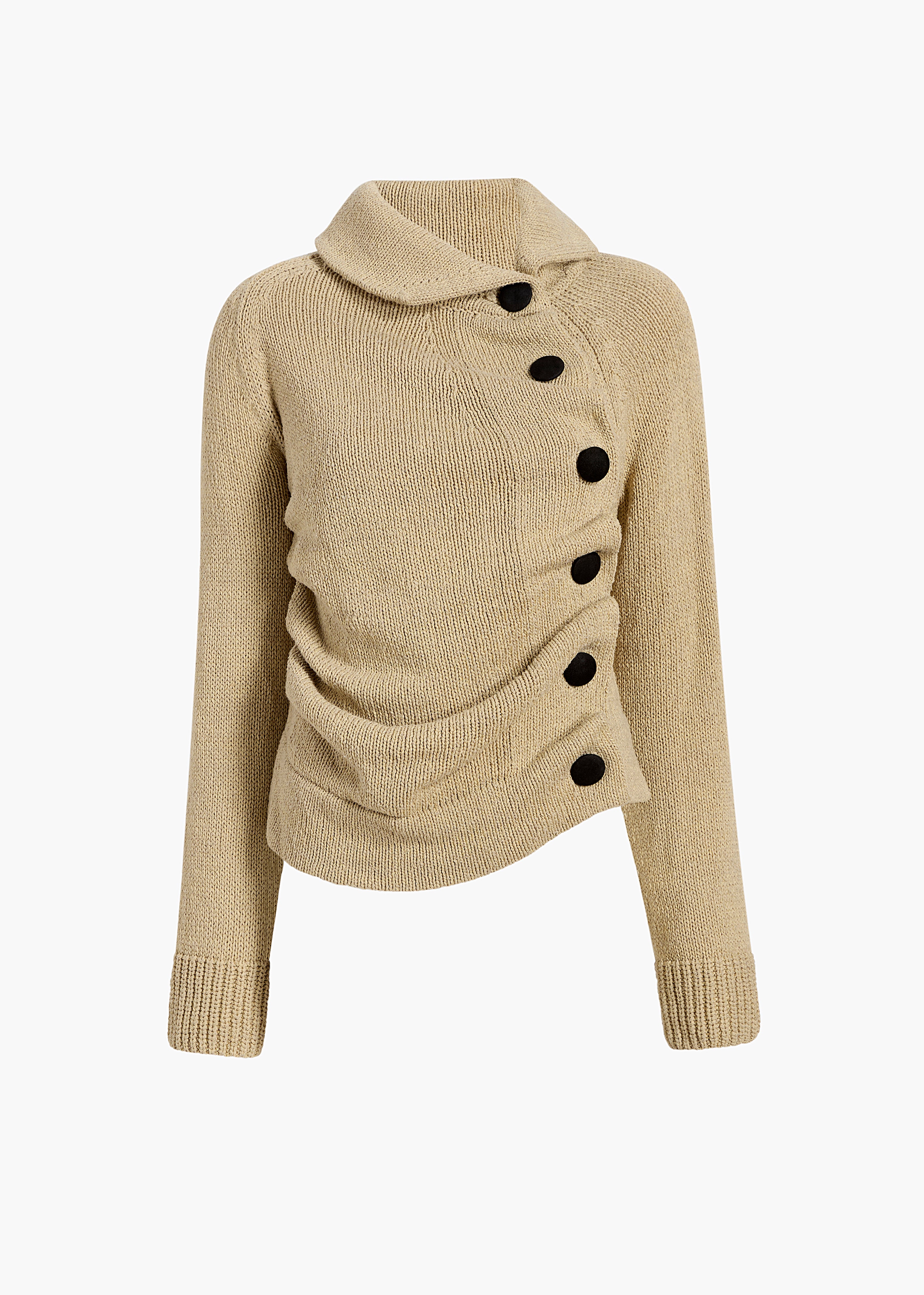 KHAITE - Lorrai Cardigan in Beige