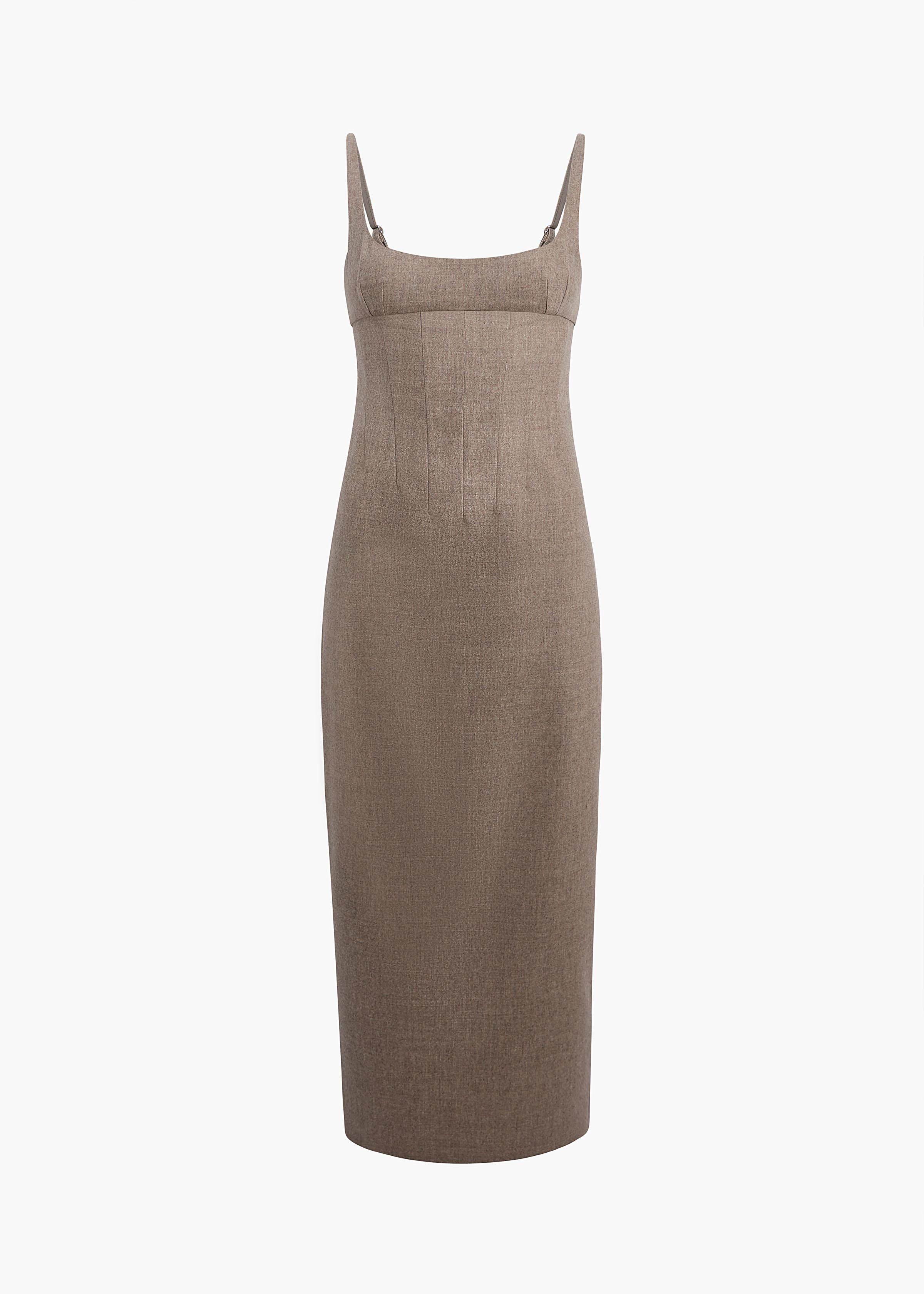 khaite ribbed dress KHAITE Ribbed open-back Midi Dress | Black