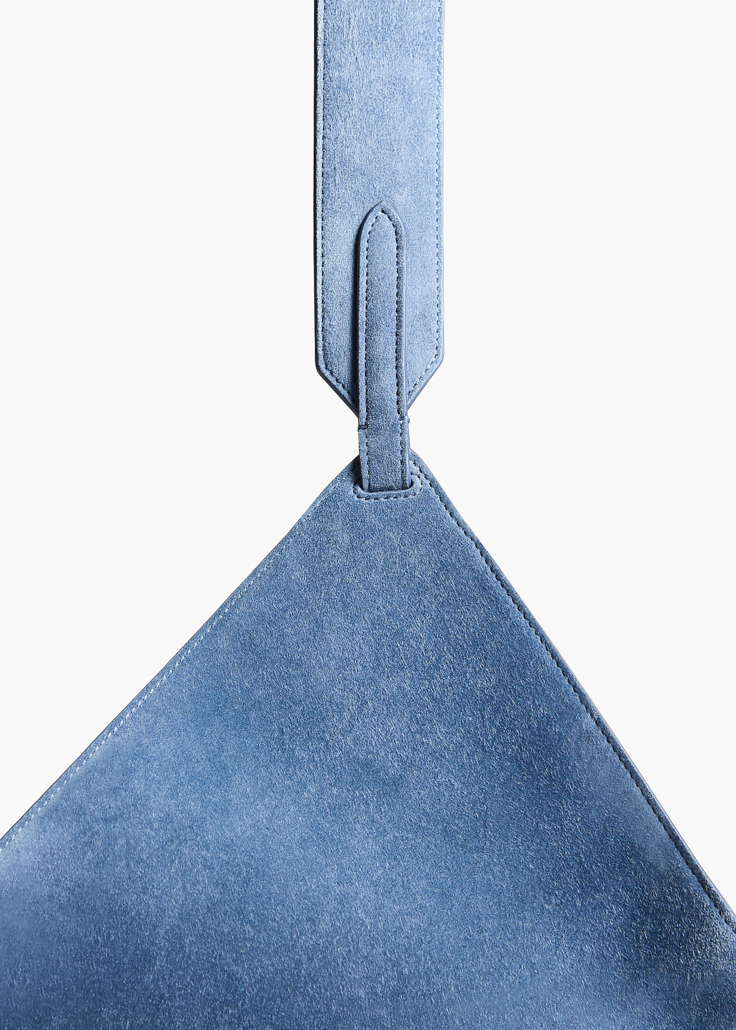 KHAITE - Small Lotus Tote in Cloud Iris Suede