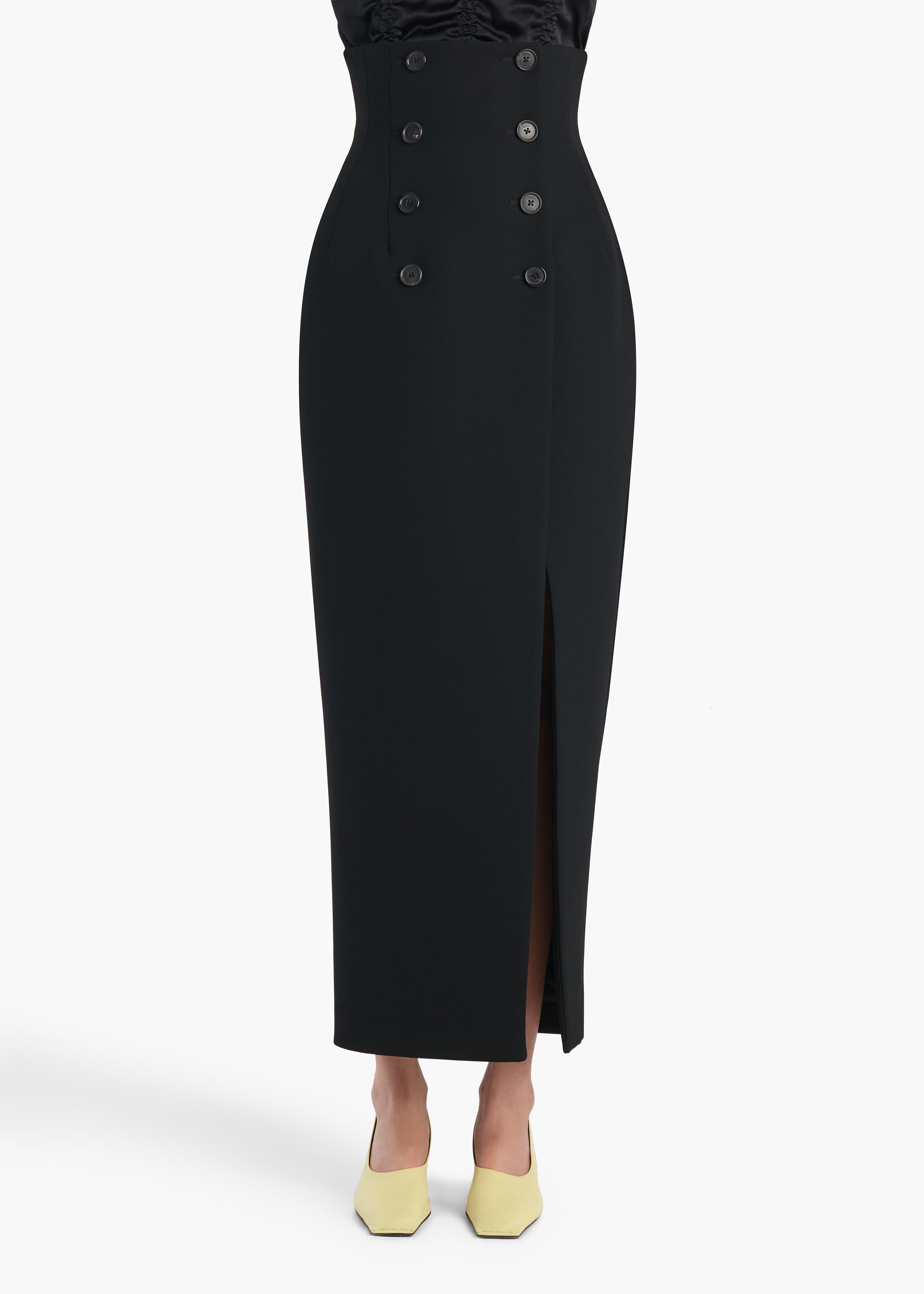 LUIZA SKIRT BLACK DOUBLEFACE 41914114 200 B