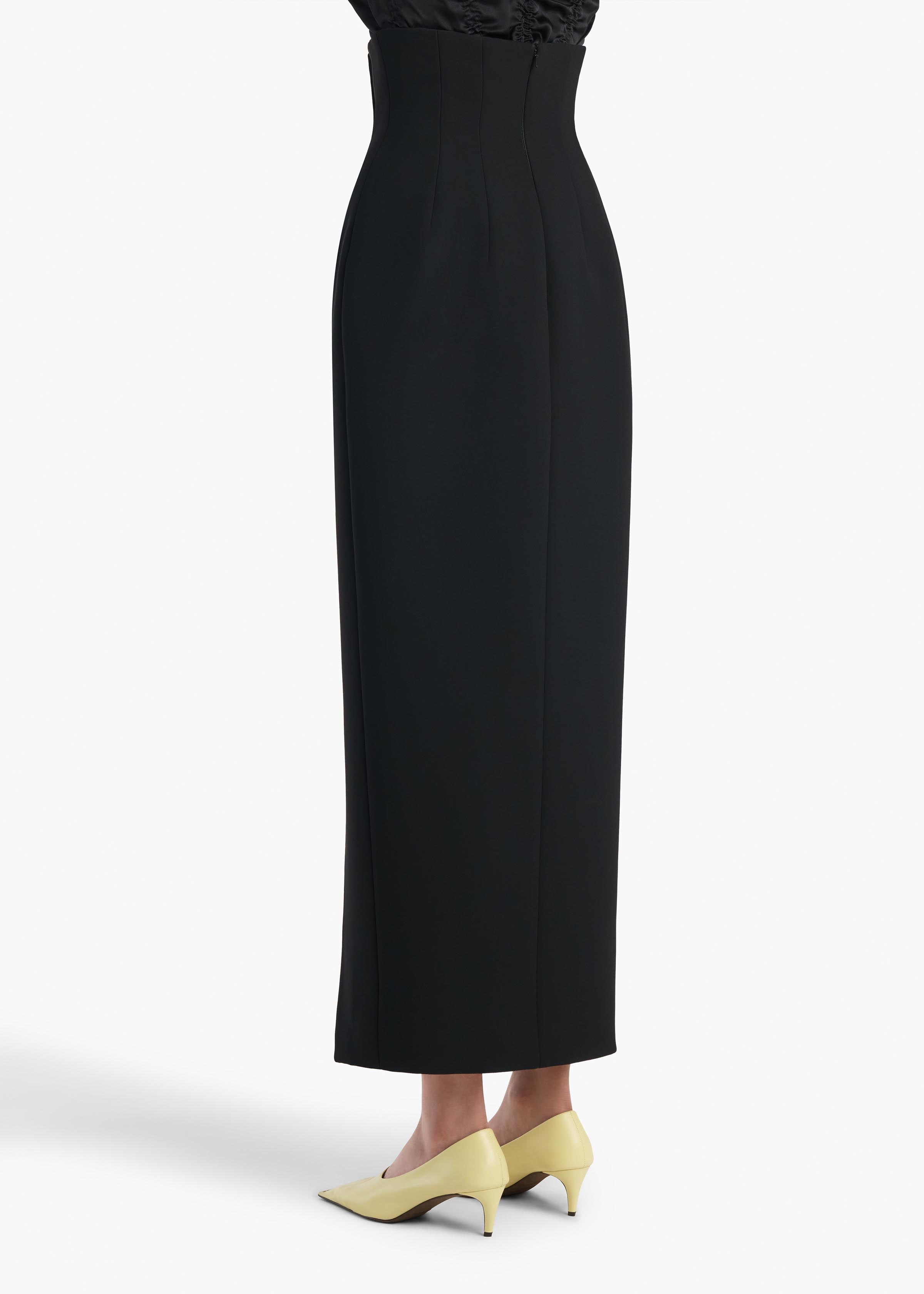 LUIZA SKIRT BLACK DOUBLEFACE 41914114 200 C