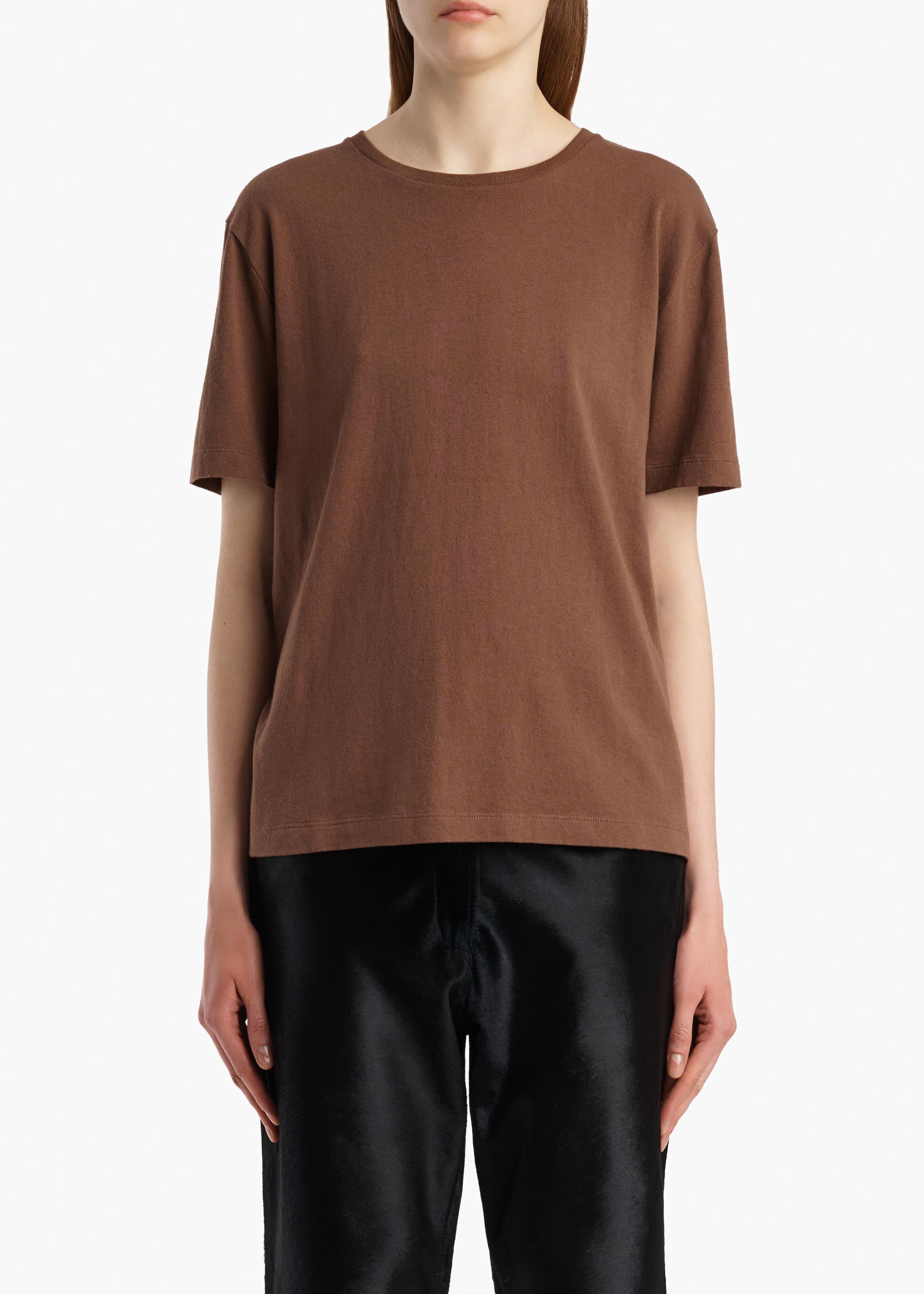 MAE SHORT SLEEVE TEE SHIRT CHESTNUT 2196138 934 B