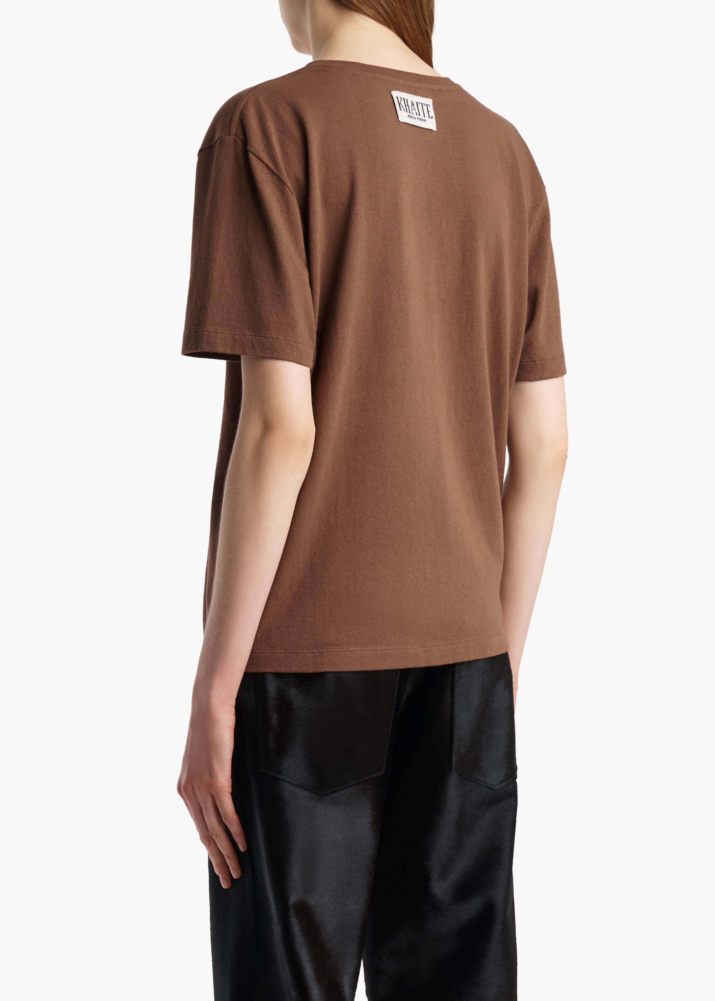MAE SHORT SLEEVE TEE SHIRT CHESTNUT 2196138 934 C
