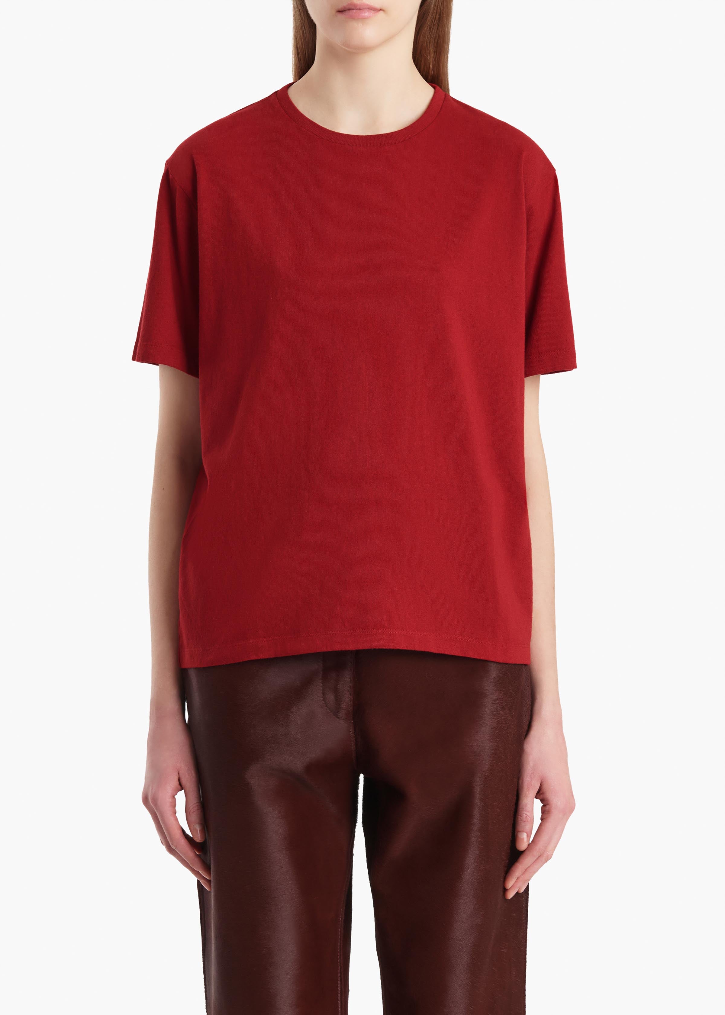 MAE SHORT SLEEVE TEE SHIRT CRIMSON 2196138 515 B