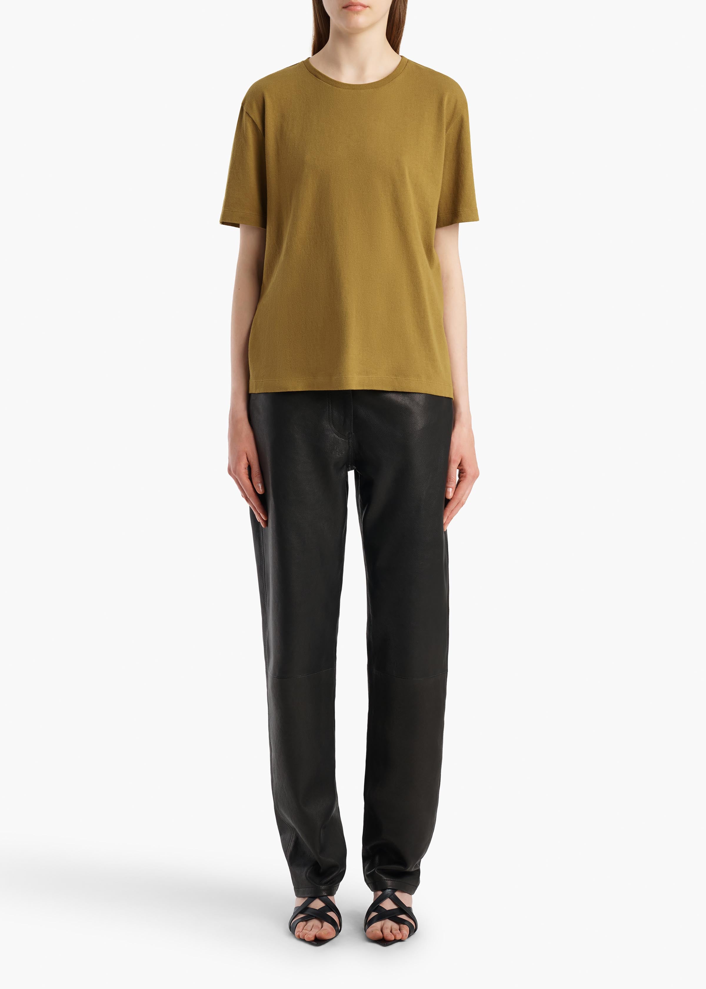 MAE SHORT SLEEVE TEE SHIRT DIJON 2196138 604 A STYLED