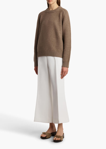 Mae Sweater in Barley STYLED VIEW