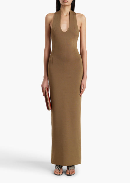 MAHI DRESS CAROB 18207429 736 A STYLED