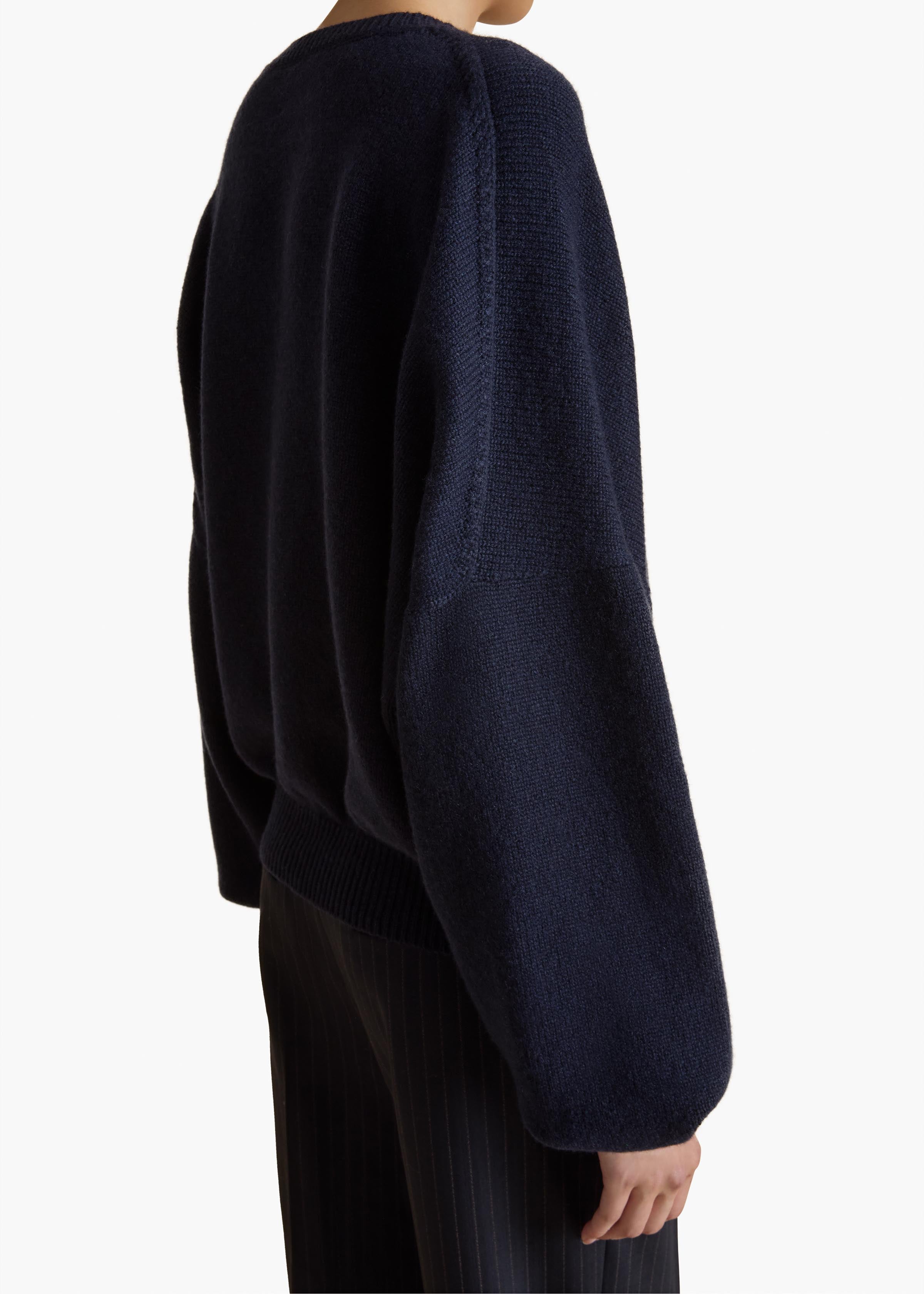 Margaux Sweater in Midnight DETAILED VIEW 2