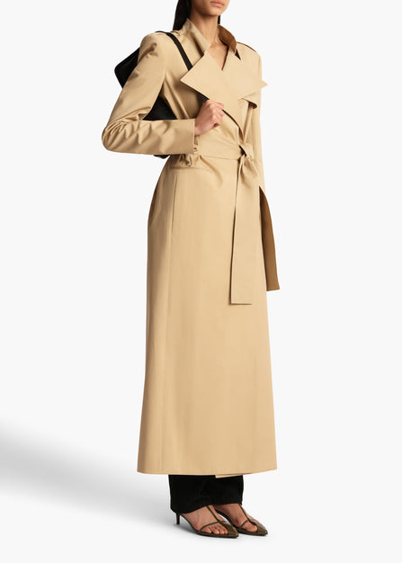 Maxwell Coat in Wheat STYLED VIEW