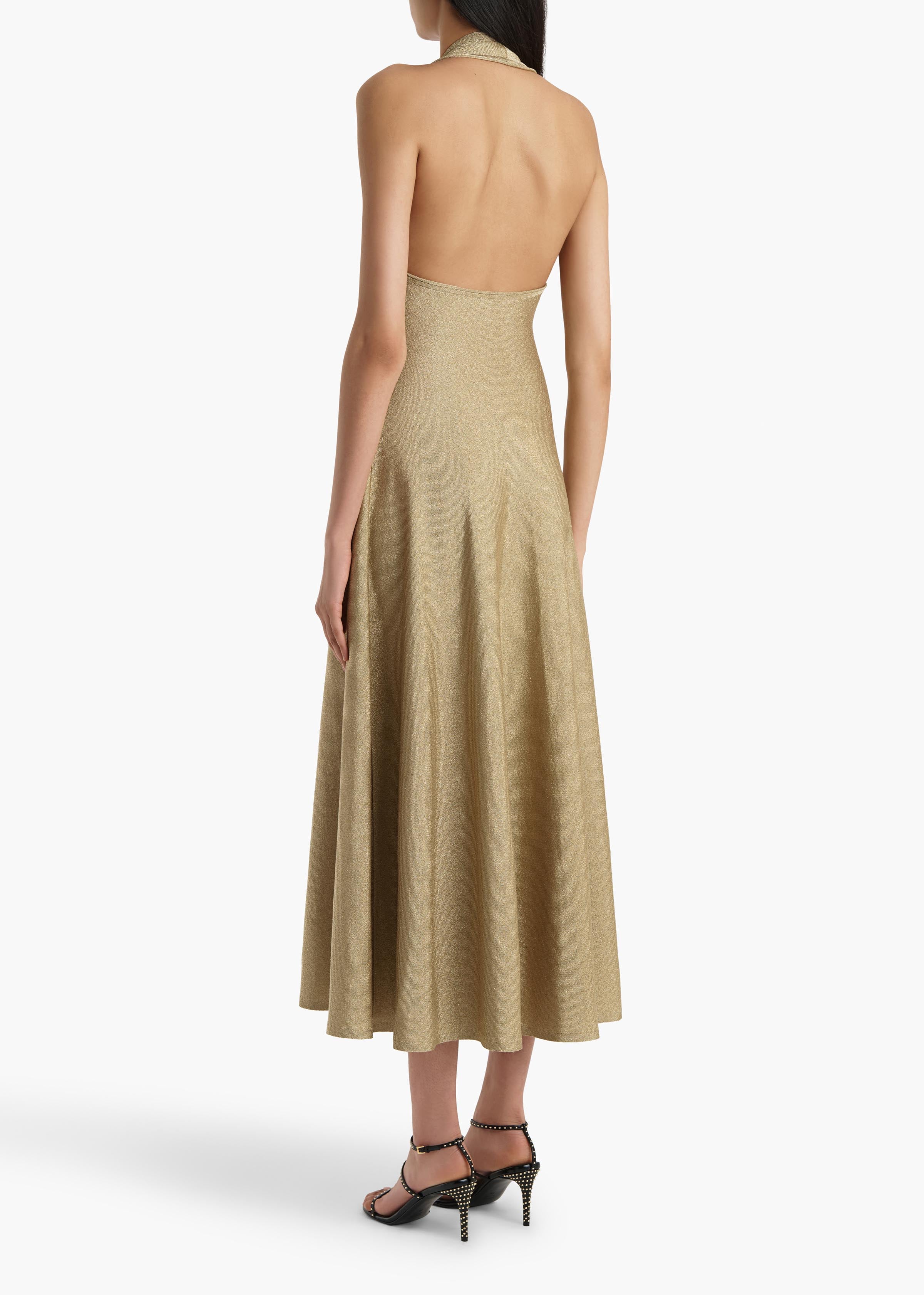 KHAITE - Melina Dress in Gold